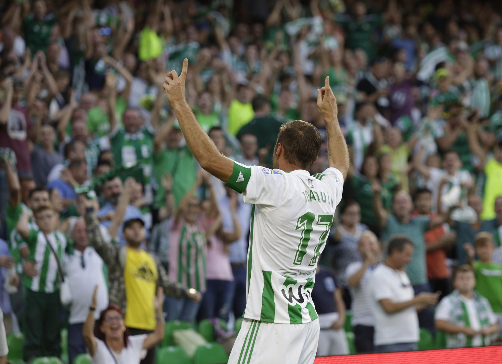 Joaquín celebra el 2-1.