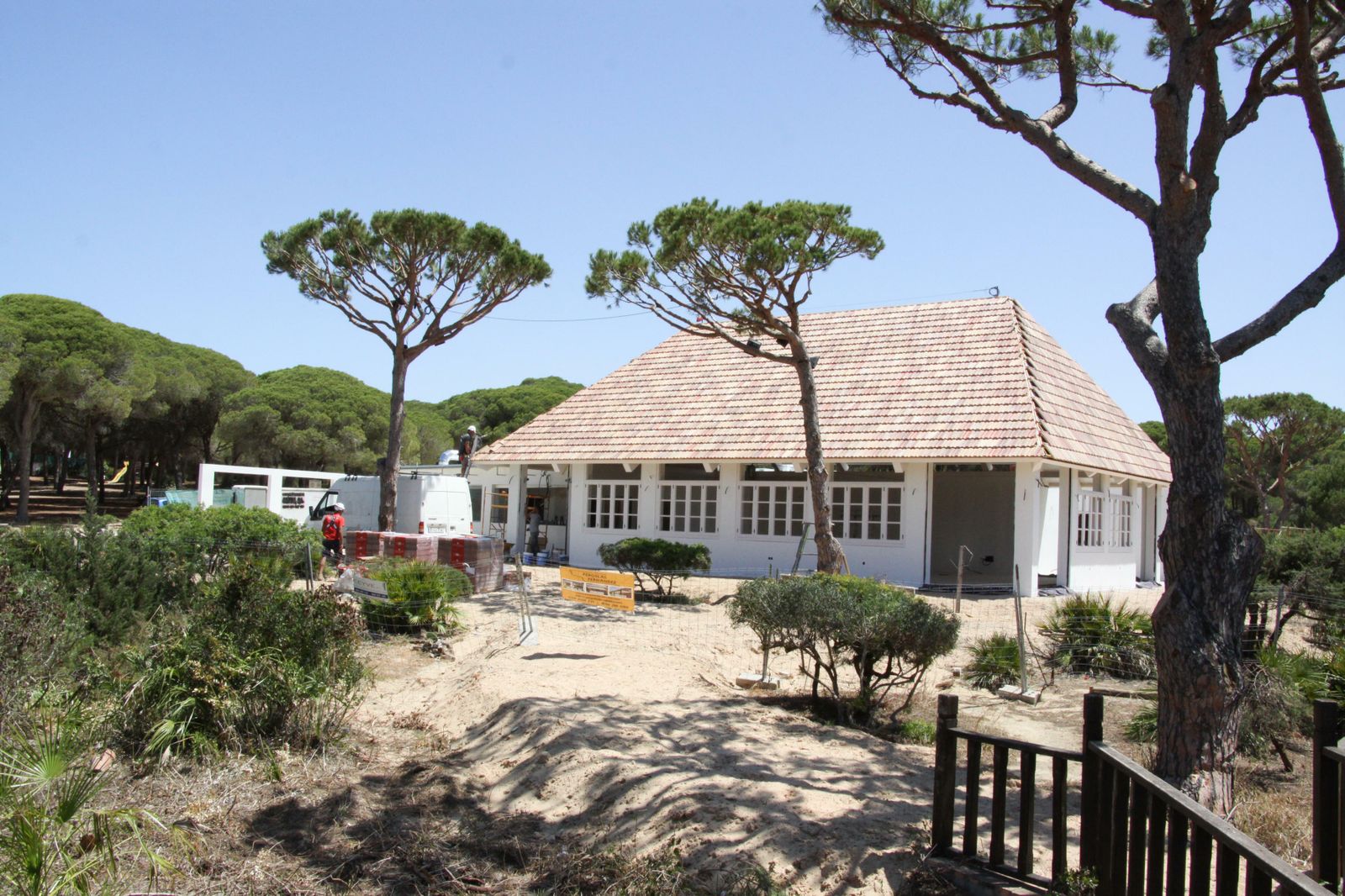 Vista del establecimiento hostelero aún en obras.