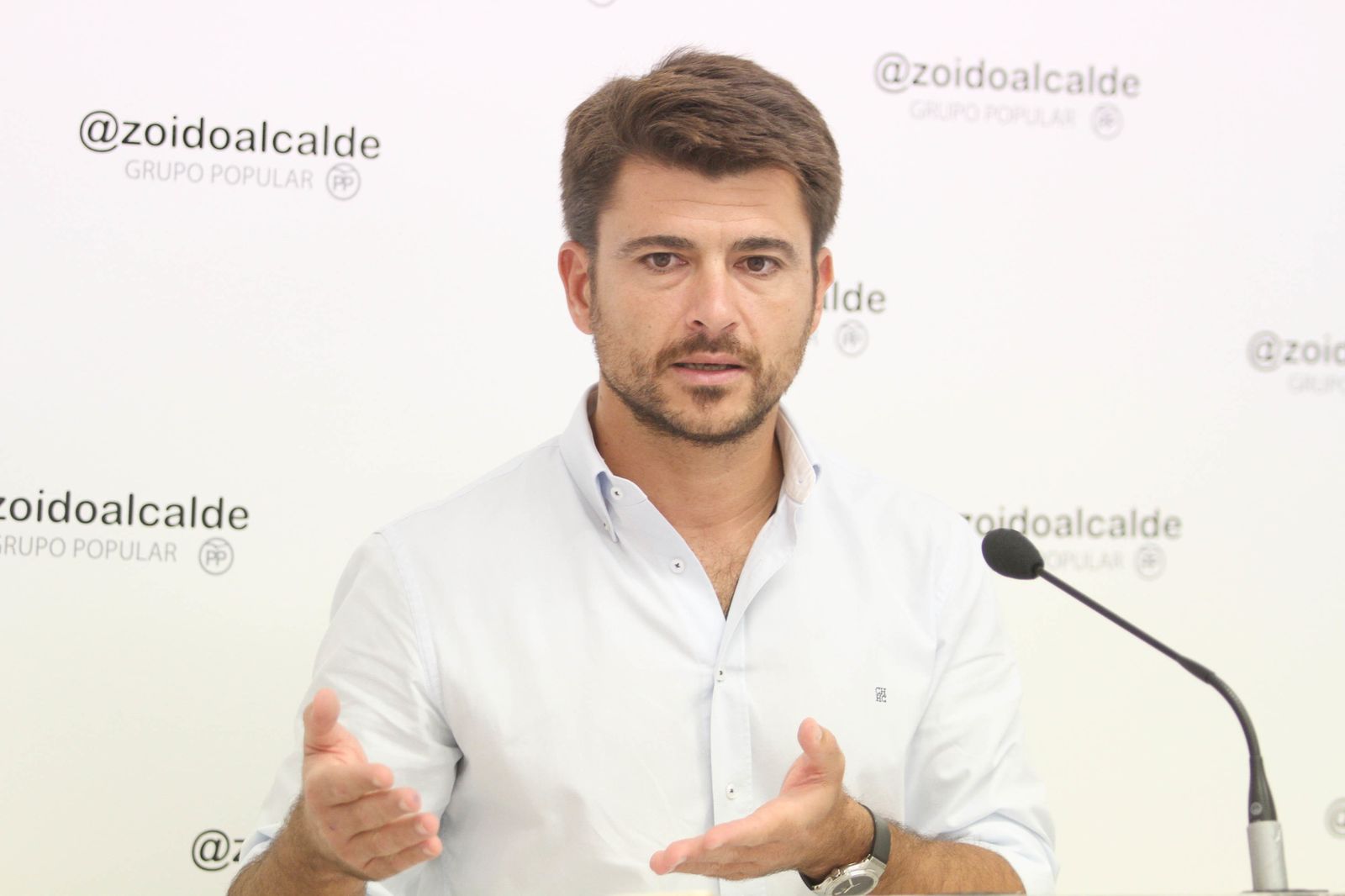 Beltrán Pérez, en rueda de prensa.