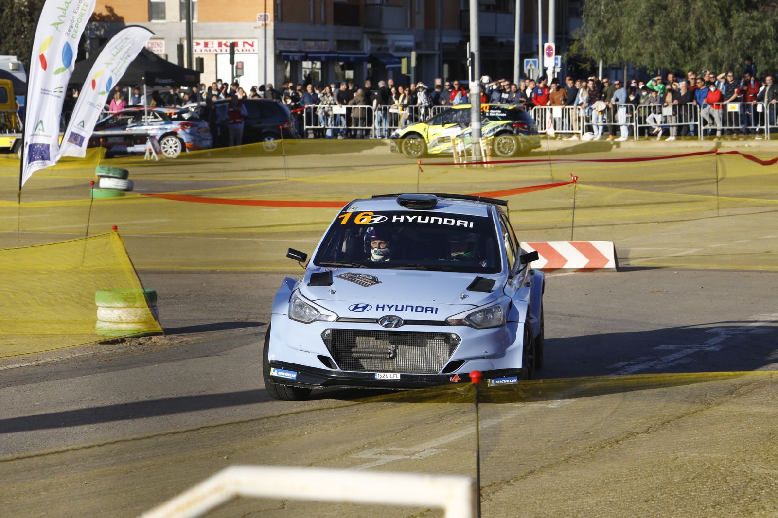 La primera pasada al tramo urbano de Córdoba en el Rallye Sierra Morena, en imágenes