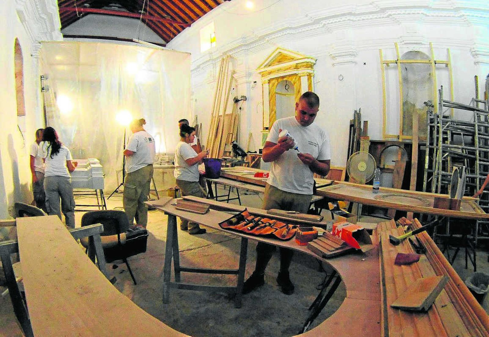 Imagen de archivo de una escuela taller desarrollada en San Fernando.