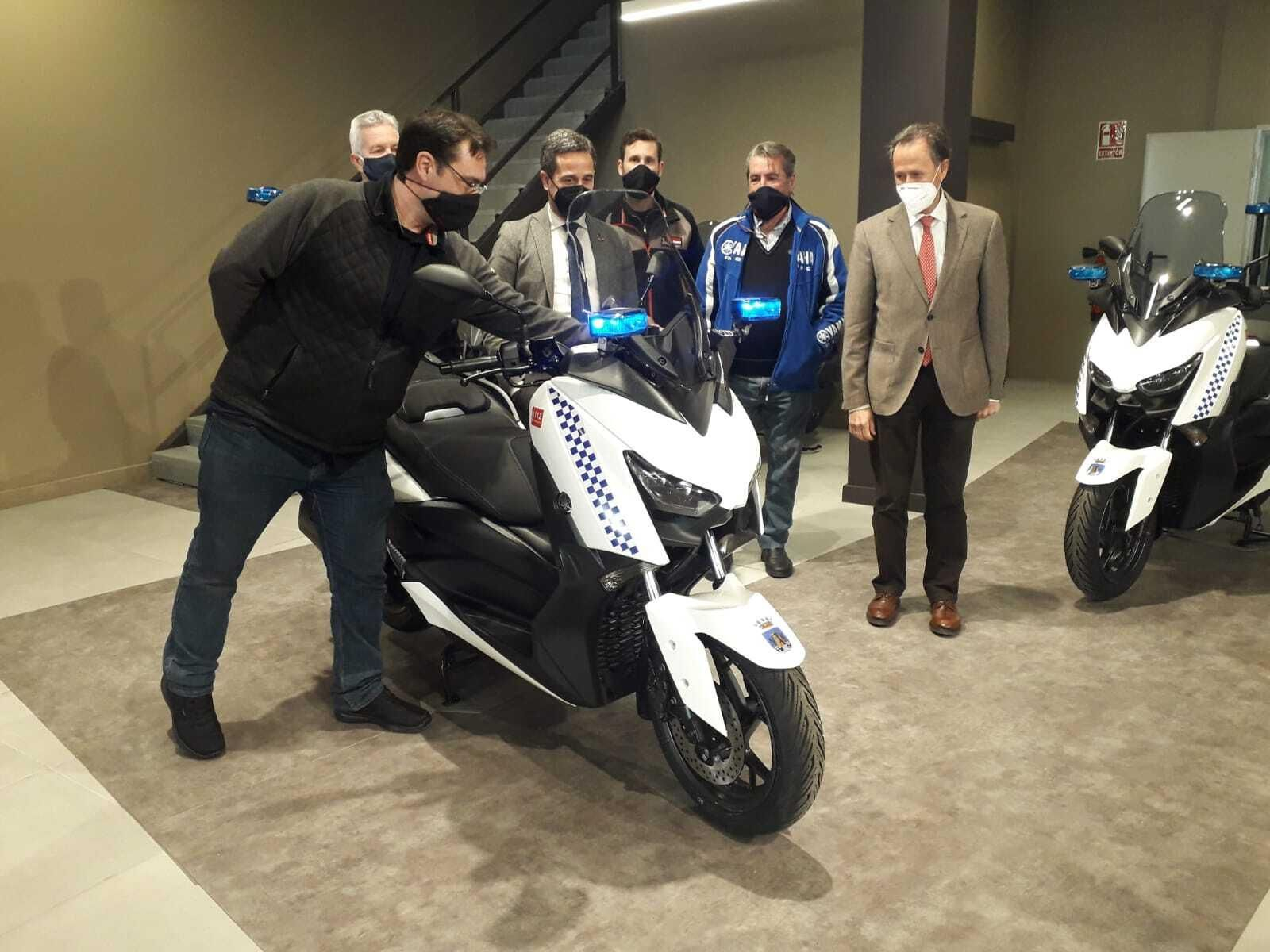 Nuevas motos que pasarán a manos de los agentes municipales.