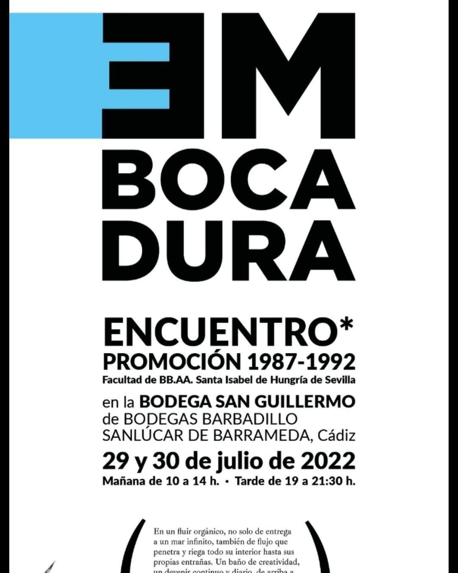 El cartel anunciador de la exposición colectiva.