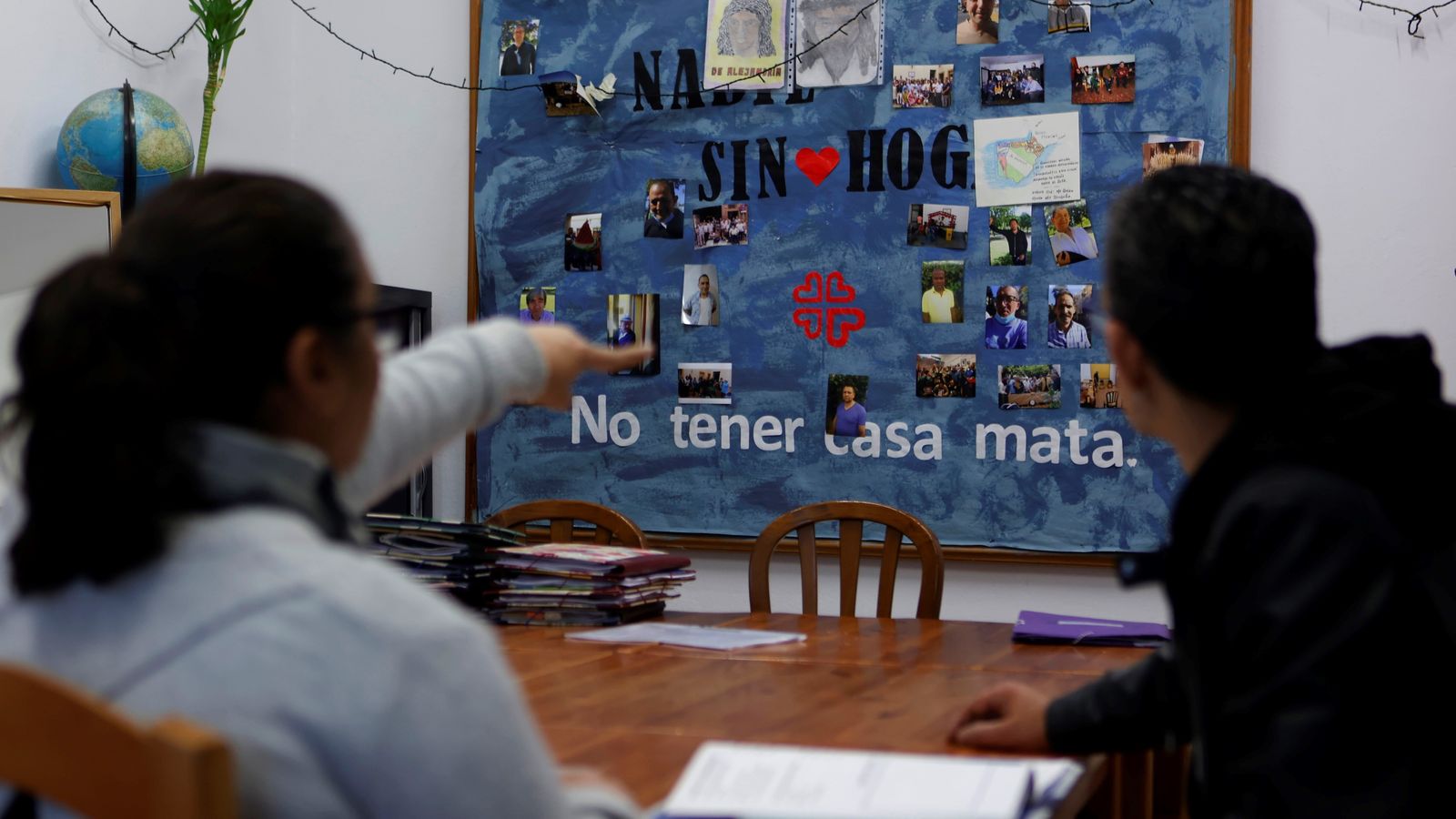 El aula donde los usuarios del centro amigo pueden participar en diferentes. talleres