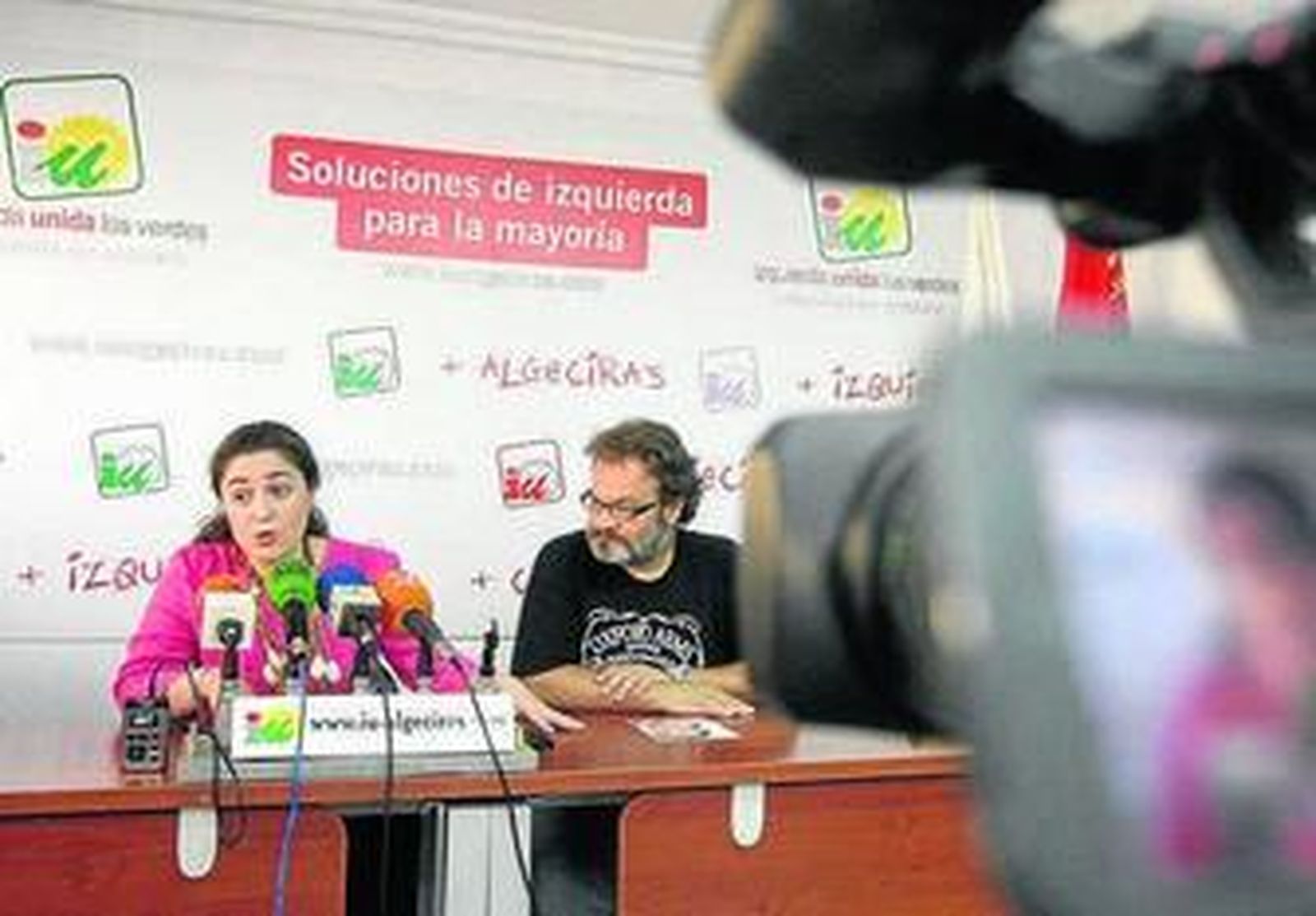 Inmaculada Nieto, junto a Sebastián Alcón.