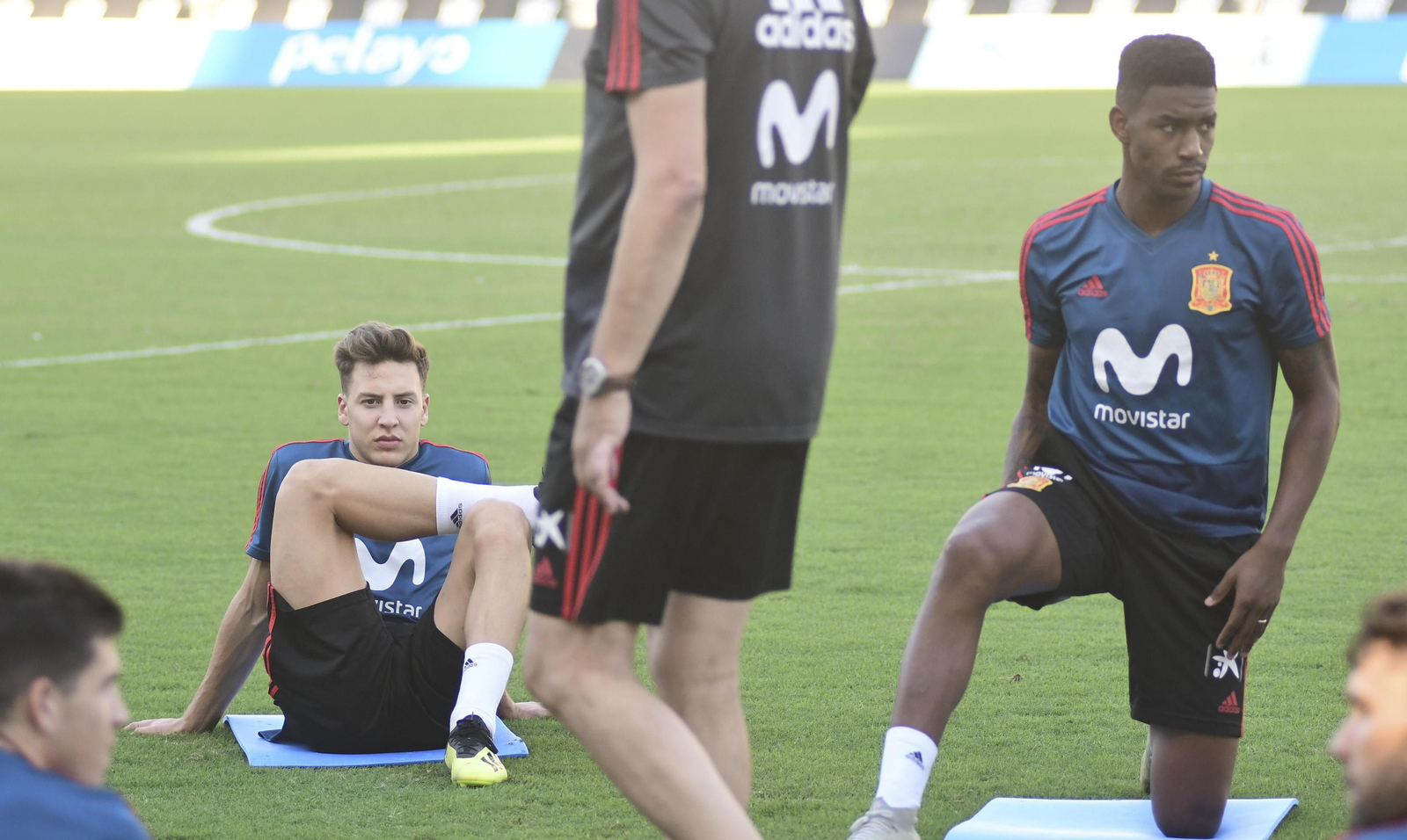 Entrenamiento de la selección sub-21 en El Arcángel