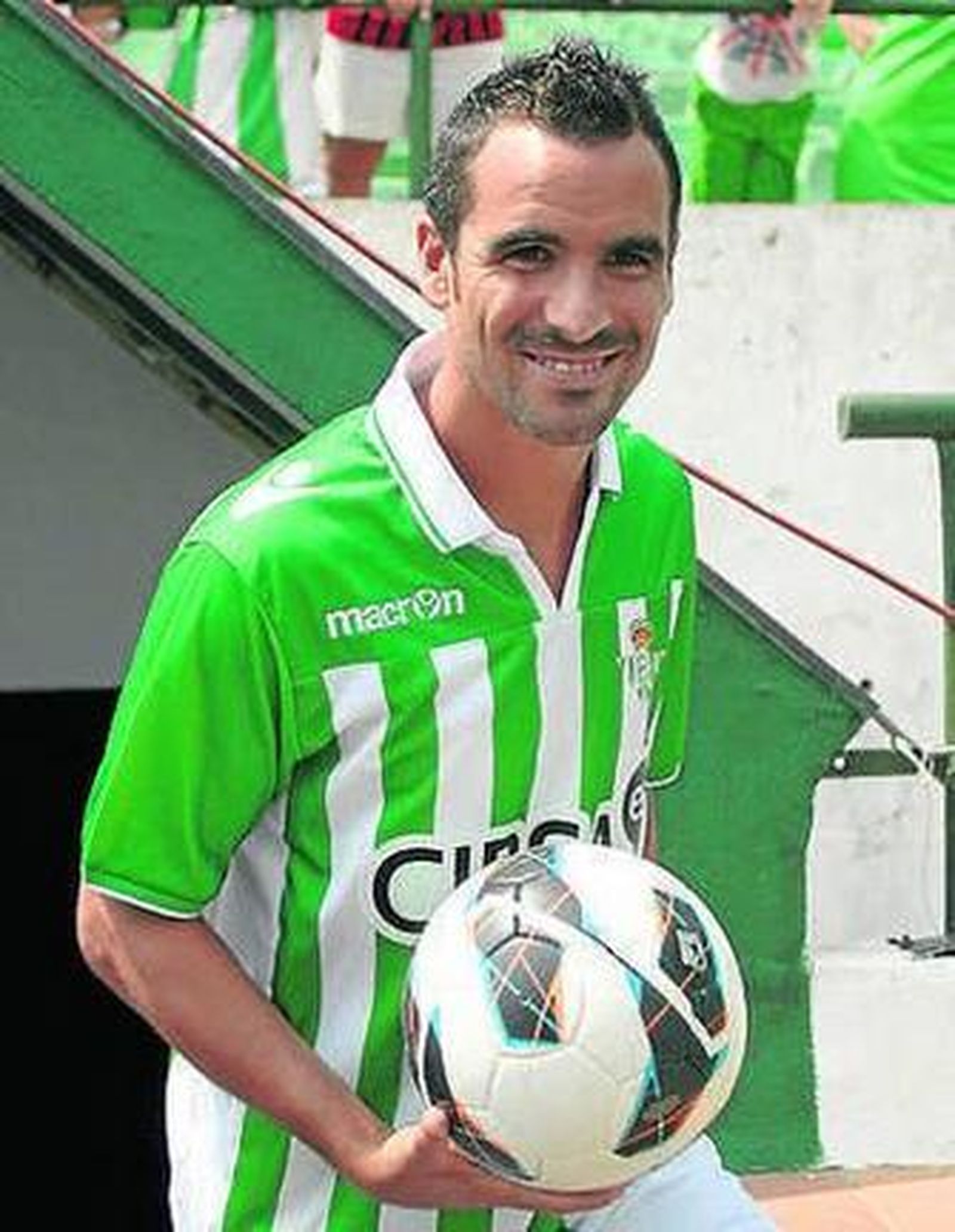 Ángel, ayer en su presentación.