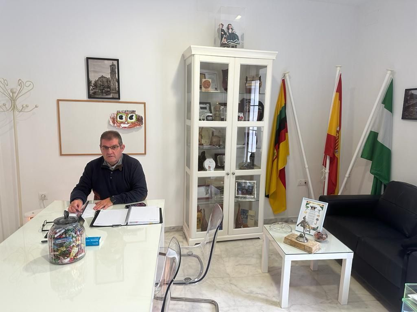 El alcalde de Jabugo, Gilberto Domínguez. El alcalde de Jabugo, Gilberto Domínguez.