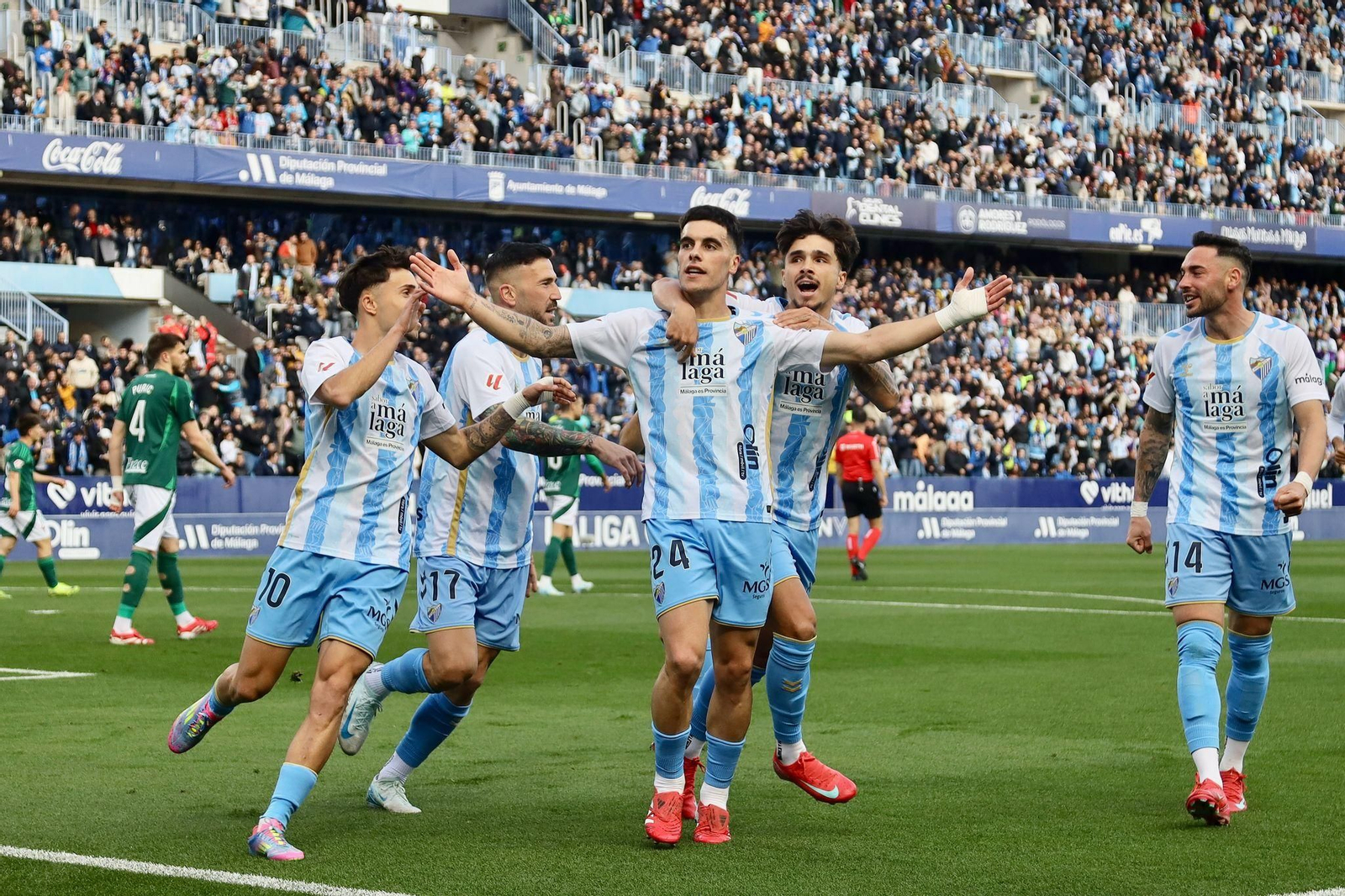 El Málaga CF-Racing de Ferrol, en fotos