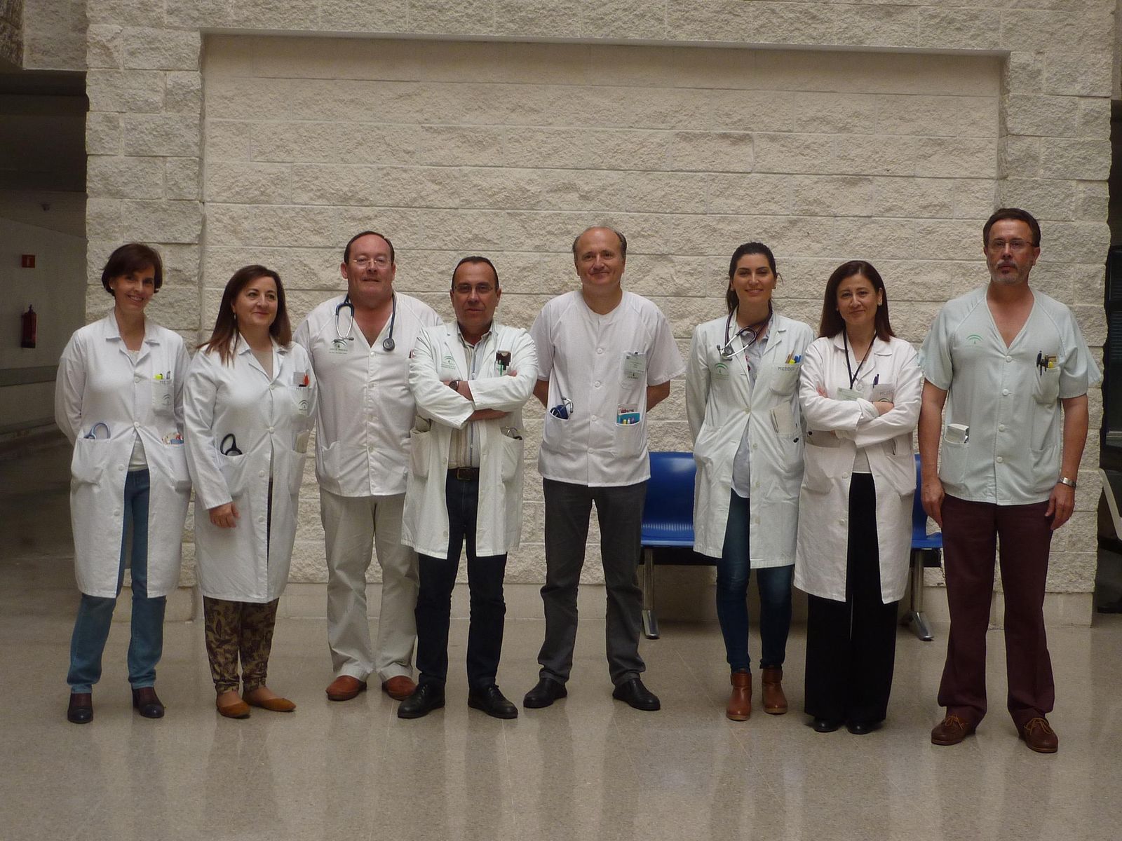 Personal de Nefrología y Hematología que ha sido galardonado.