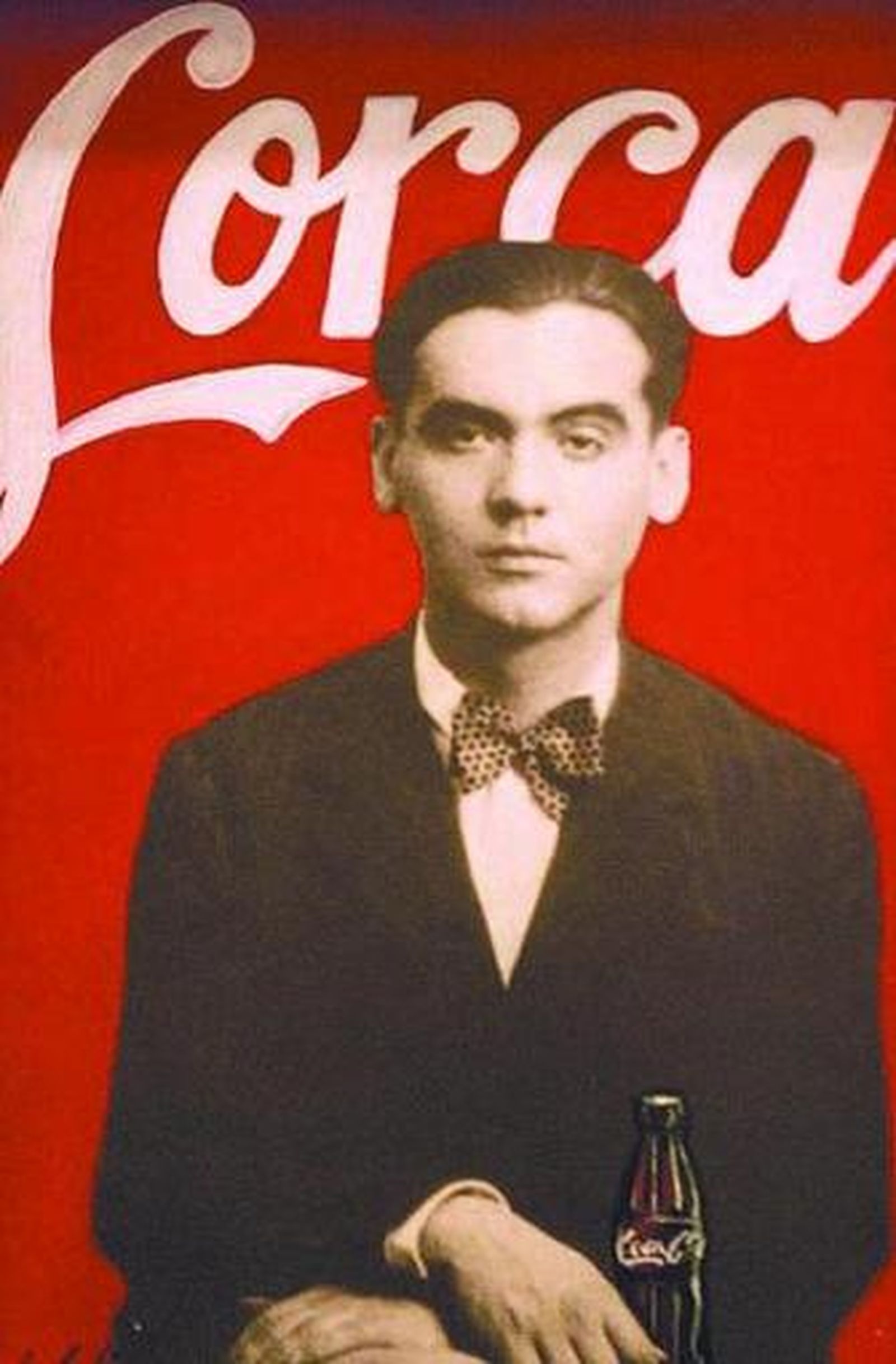 Un montaje con una fotografía de Lorca.