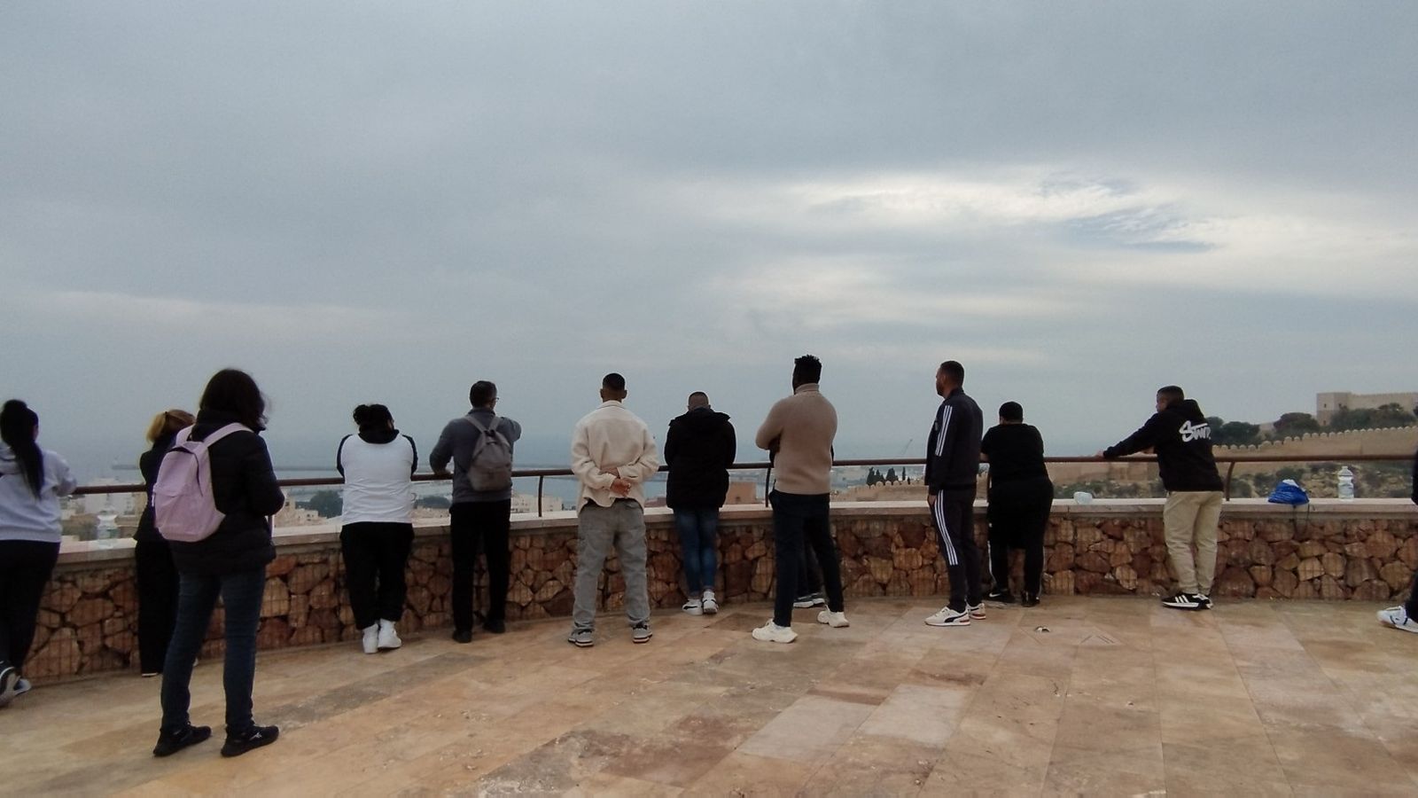 Los alumnos de El Acebuche en el Cerro de San Cristóbal.