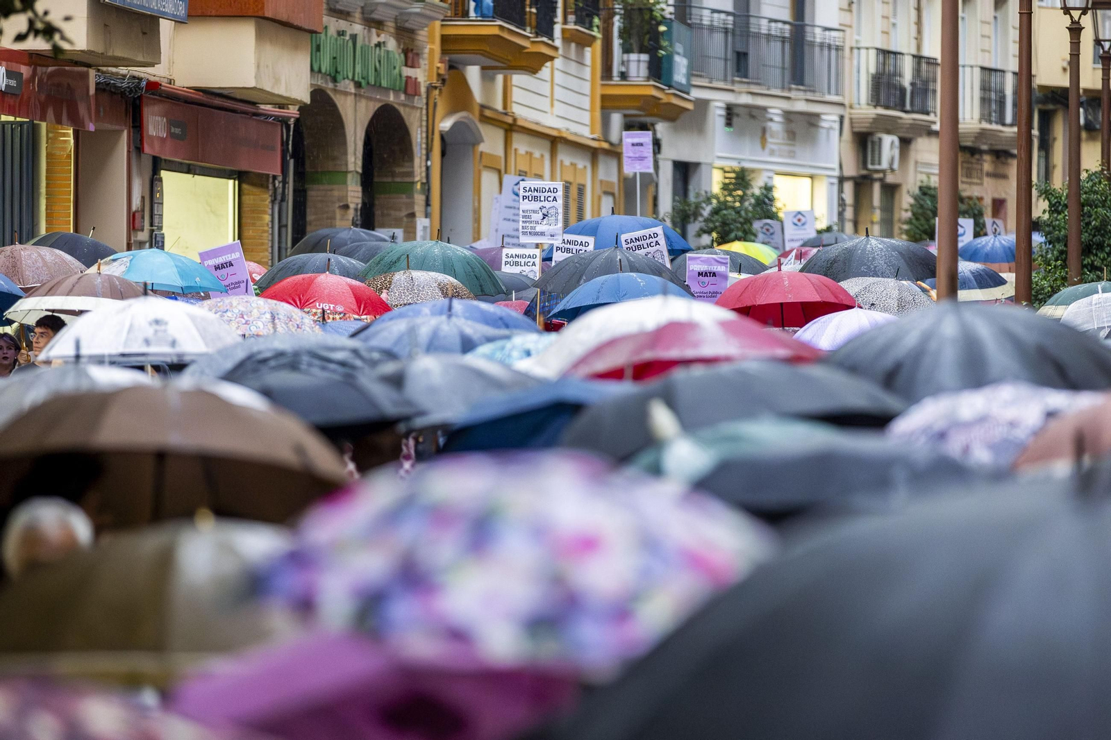 Manifestación en Huelva en defensa de la sanidad pública del pasado 28 de octubre. Manifestación en Huelva en defensa de la sanidad pública del pasado 28 de octubre.