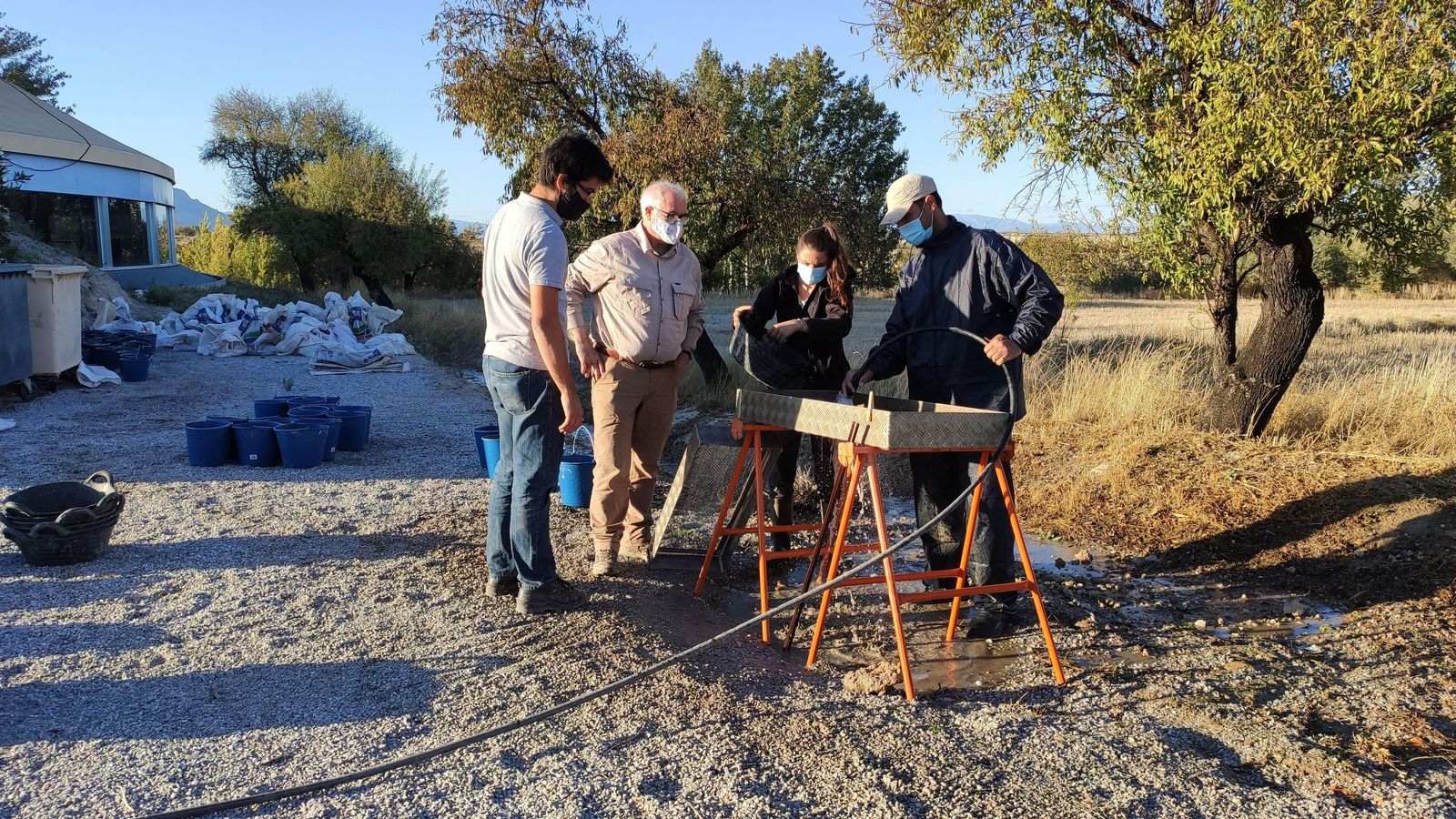 Otro imagen de los trabajos