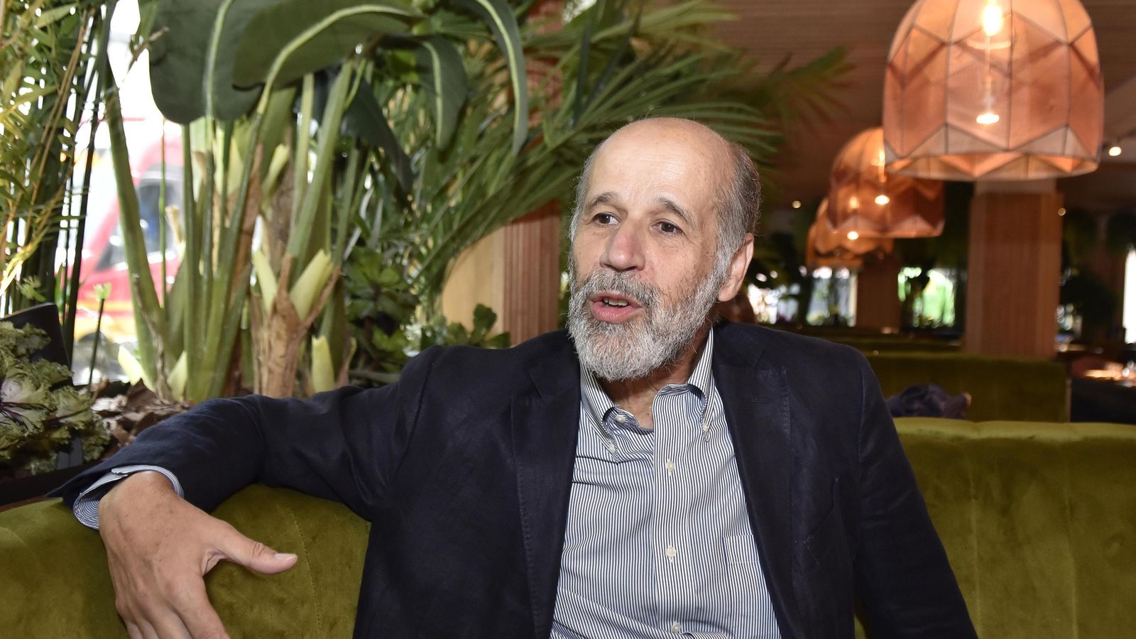 Domínguez Abascal, durante la entrevista.