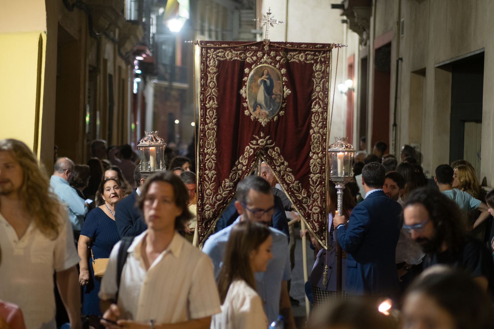 Las imágenes de la procesión de la Virgen de la Luz, en San Esteban