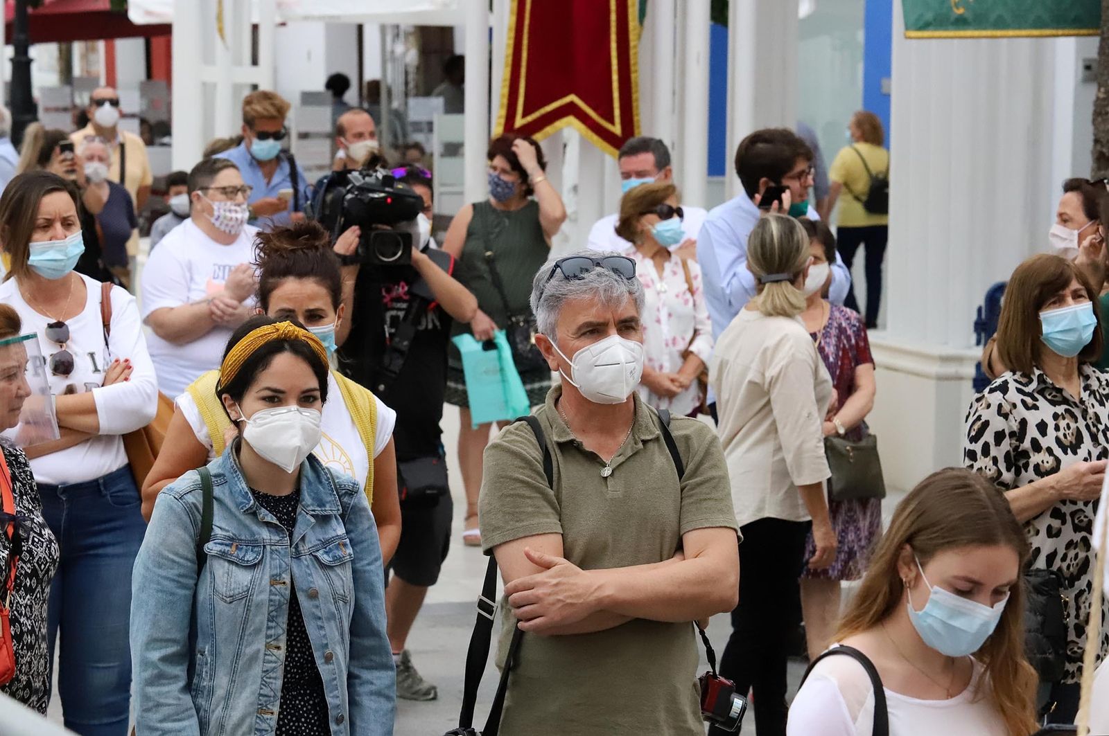 Imágenes de la Virgen del Rocío en el Lunes de Pentecostés 2020