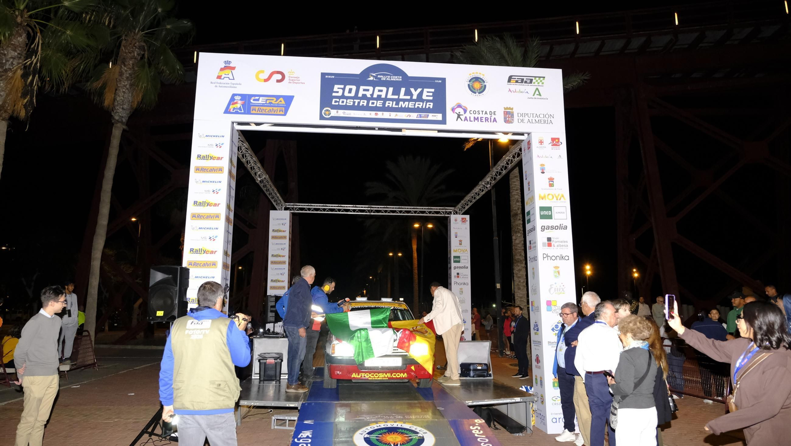 La salida de la 50 edición del Rallye Costa de Almería, en imágenes