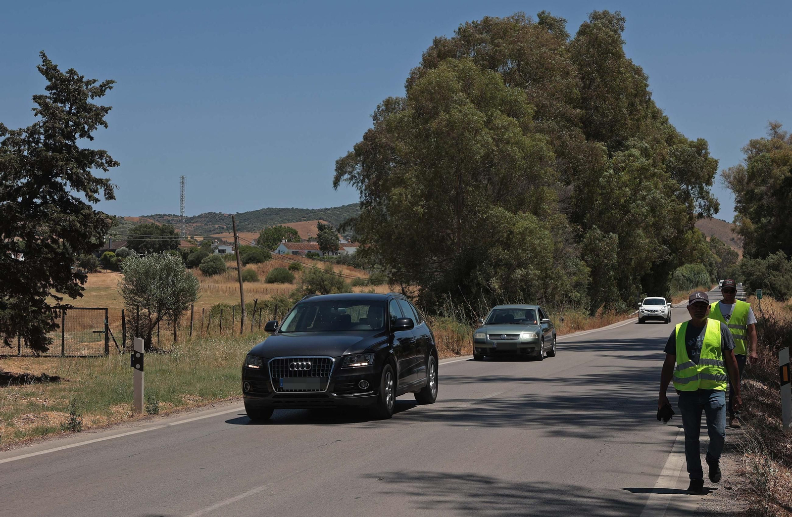 Imágenes de los desperfectos de la A-405 en Jimena