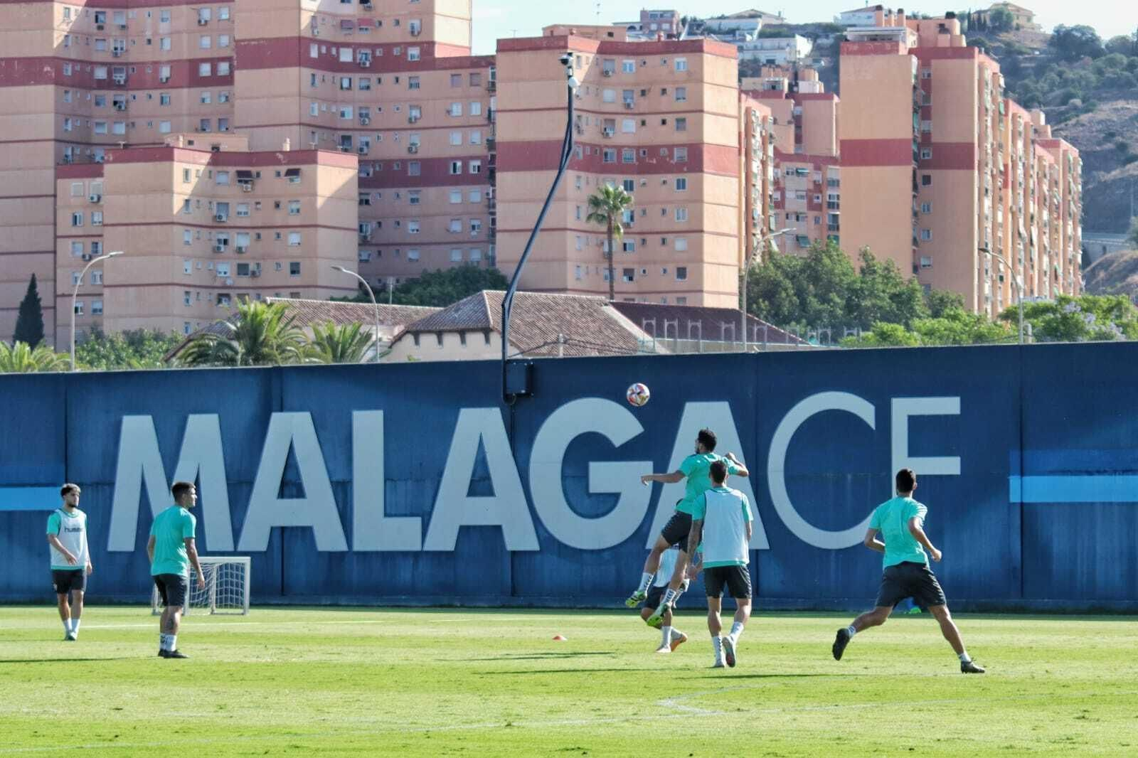 El entrenamiento del Málaga CF, en fotos
