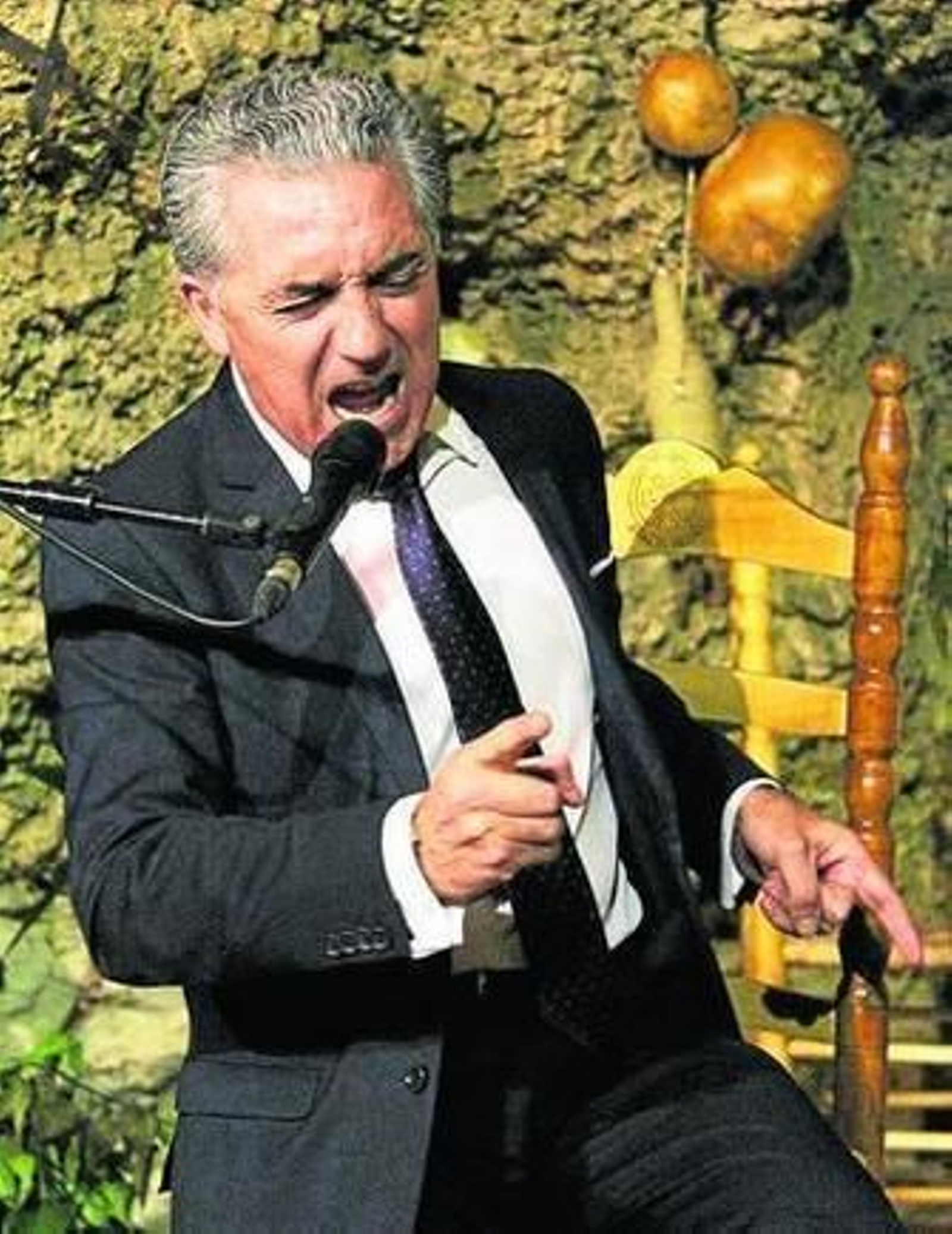 Segundo Falcón durante su actuación memorable en El Morato.