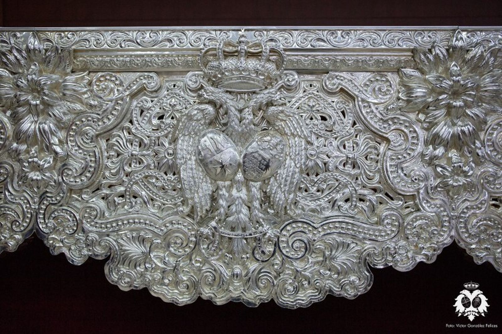 Frontal del respiradero del palio del Patrocinio