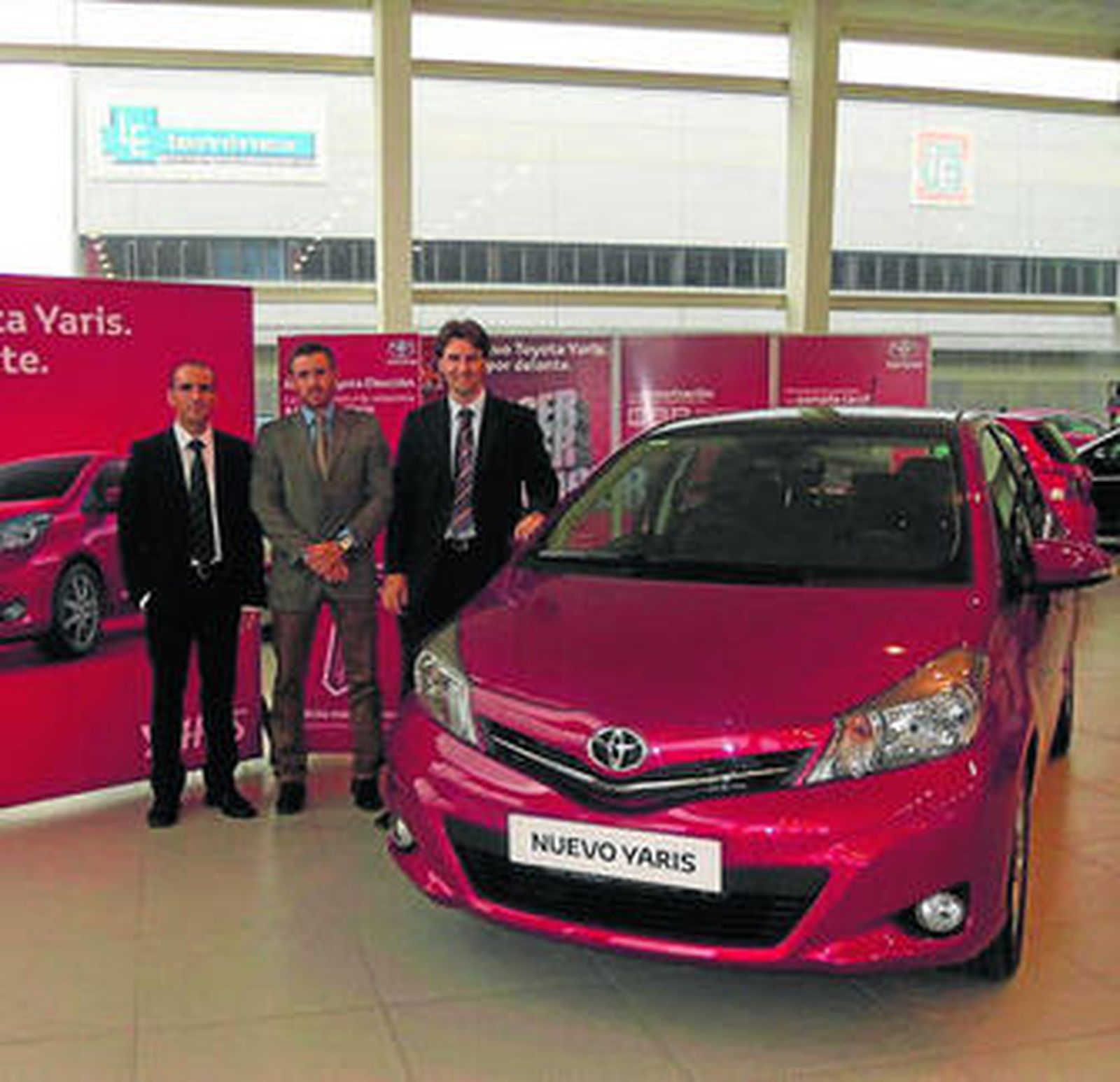 Imagen del nuevo Toyota Yaris, en el concesionario de Algeciras.