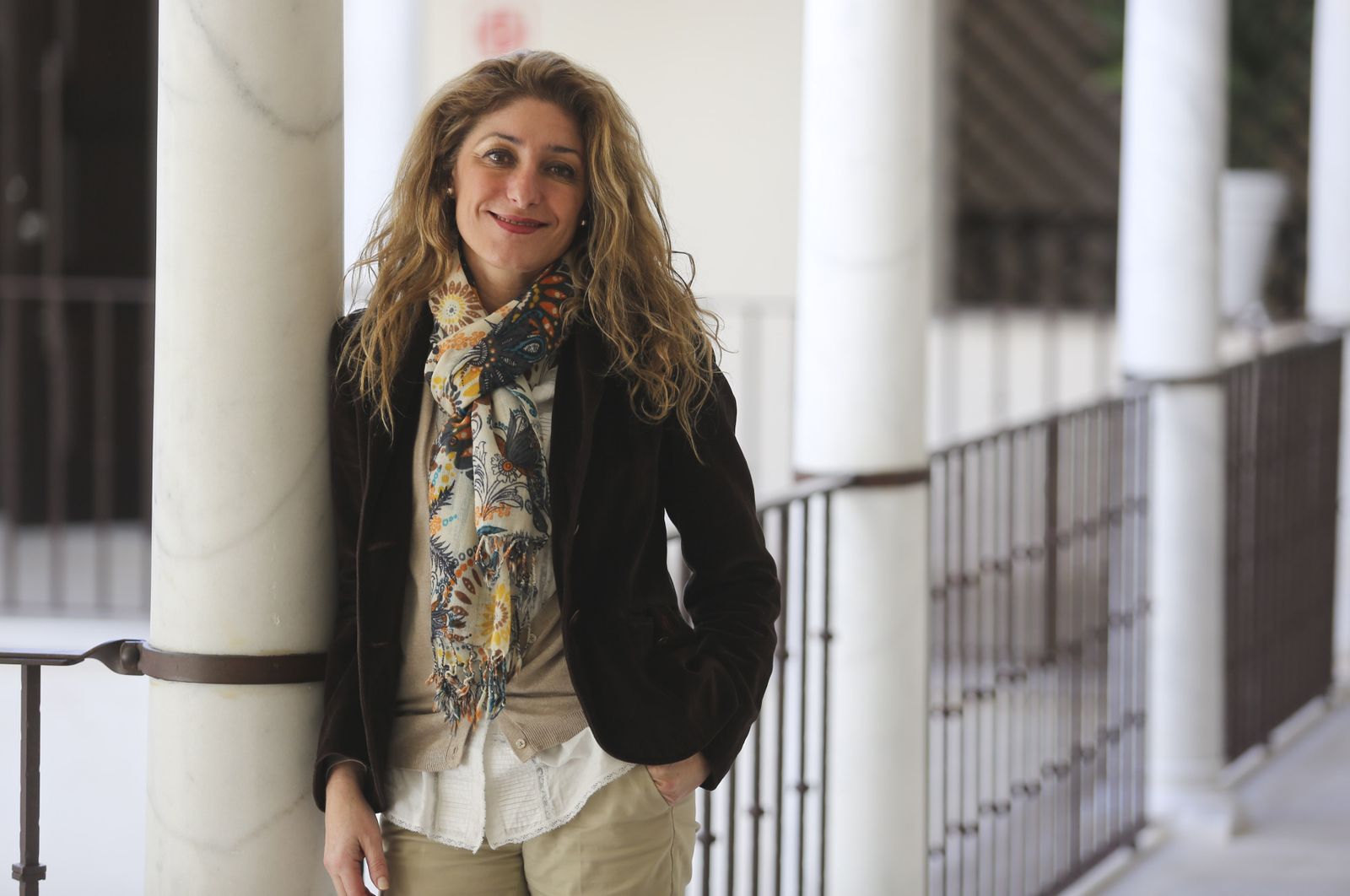 Lourdes Moreno, en el Museo Carmen Thyssen Málaga.