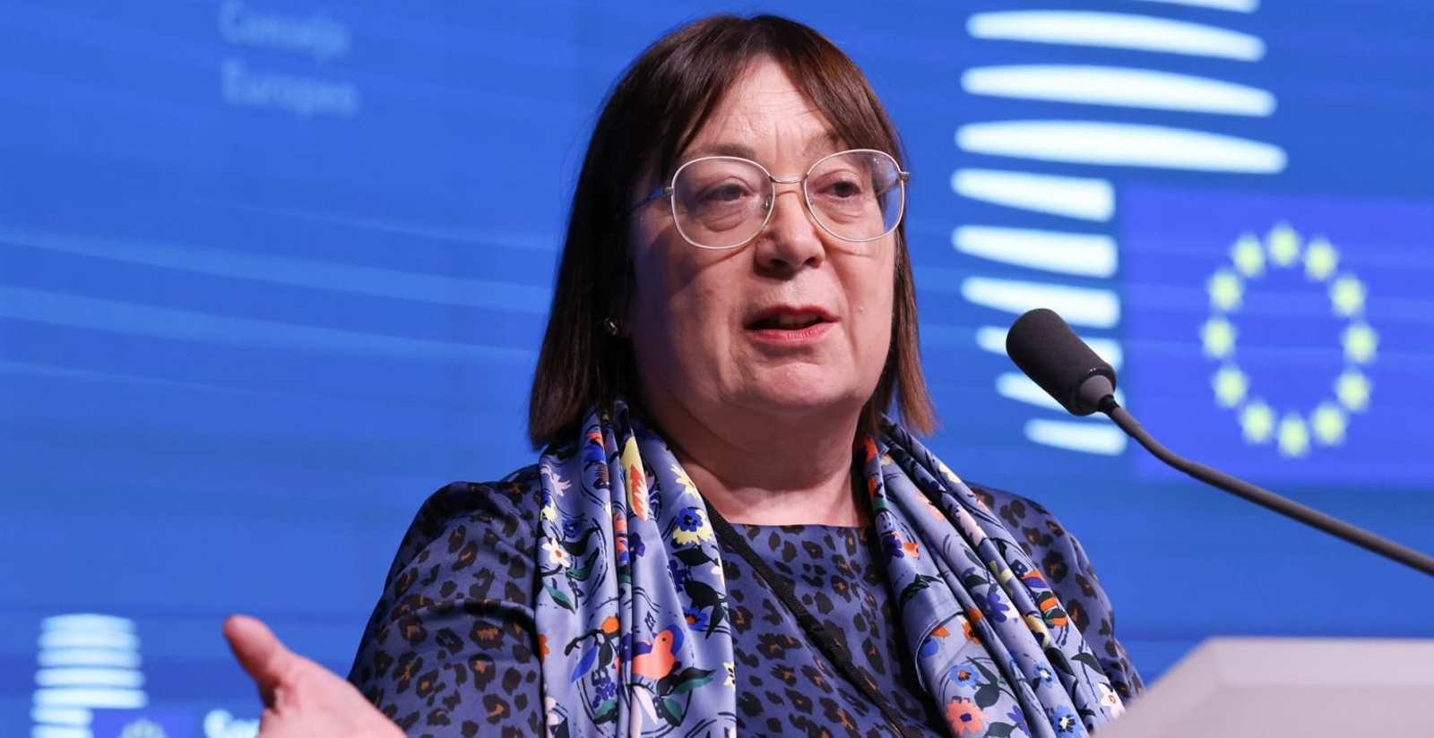Esther Lynch, secretaria general de la Confederación Europea de Sindicatos.