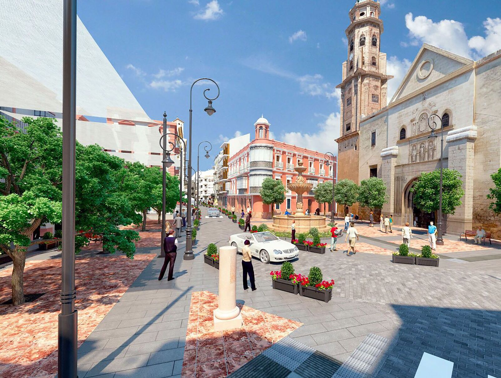 Infografía de la plaza de San Sebastián.