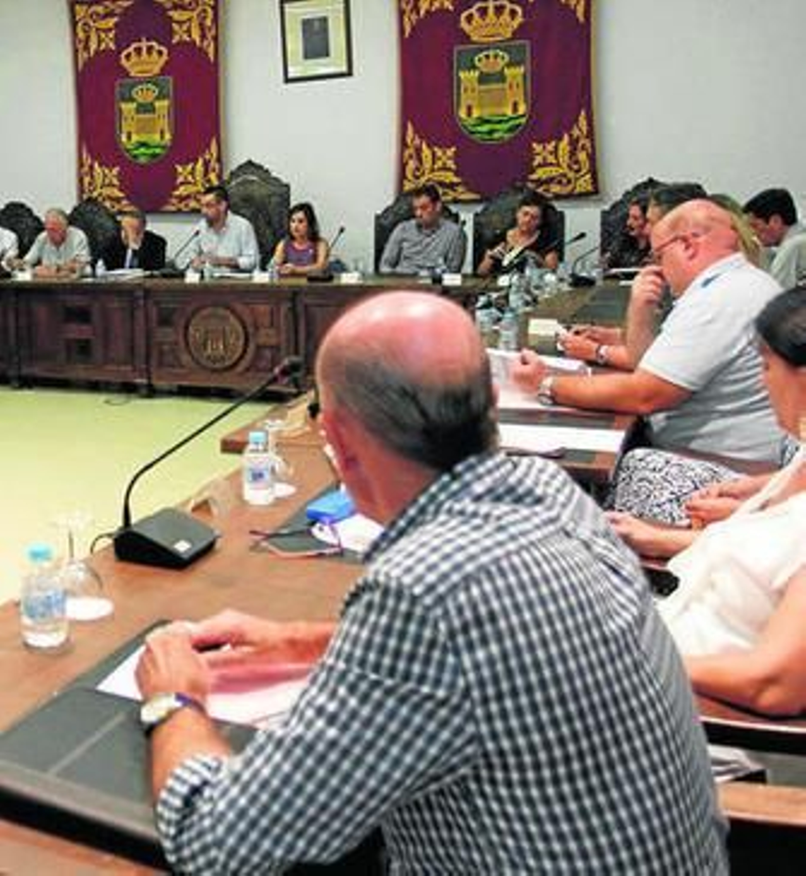 Los ediles linenses, ayer durante la sesión plenaria.