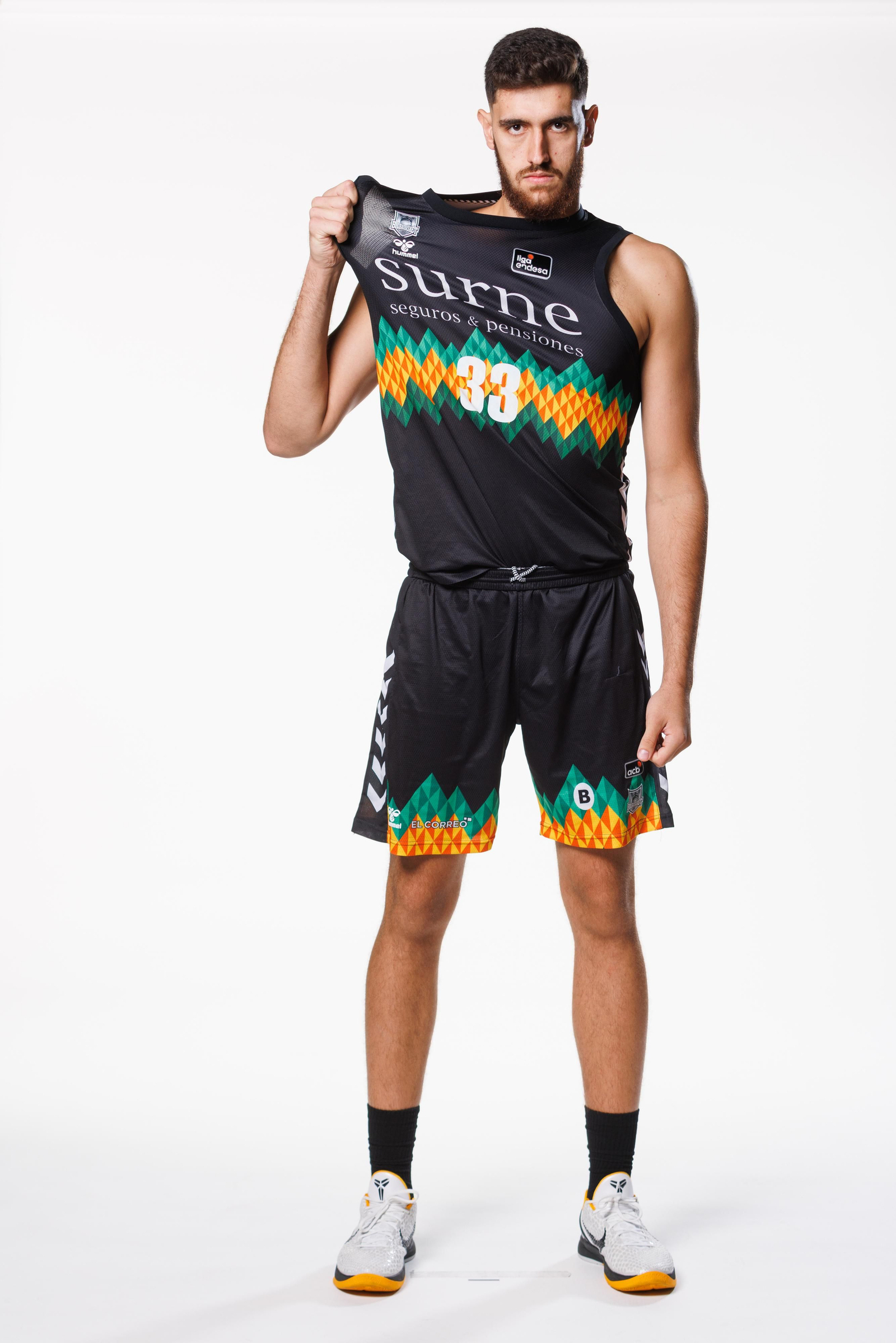 Ignacio Rosa, con la camiseta del Bilbao.