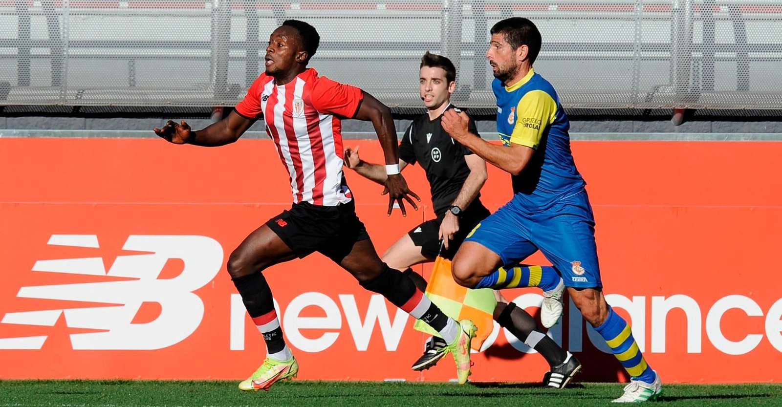 Diarra, durante un partido con el Bilbao Athletic.
