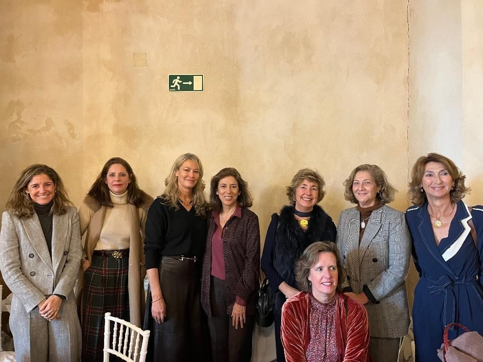 Myriam Maestre, Ana Martel, Maise Martí, Carmen del Valle, Rocío Porres. Pilar Dávila, María Fernández-Durán y María Argudo.