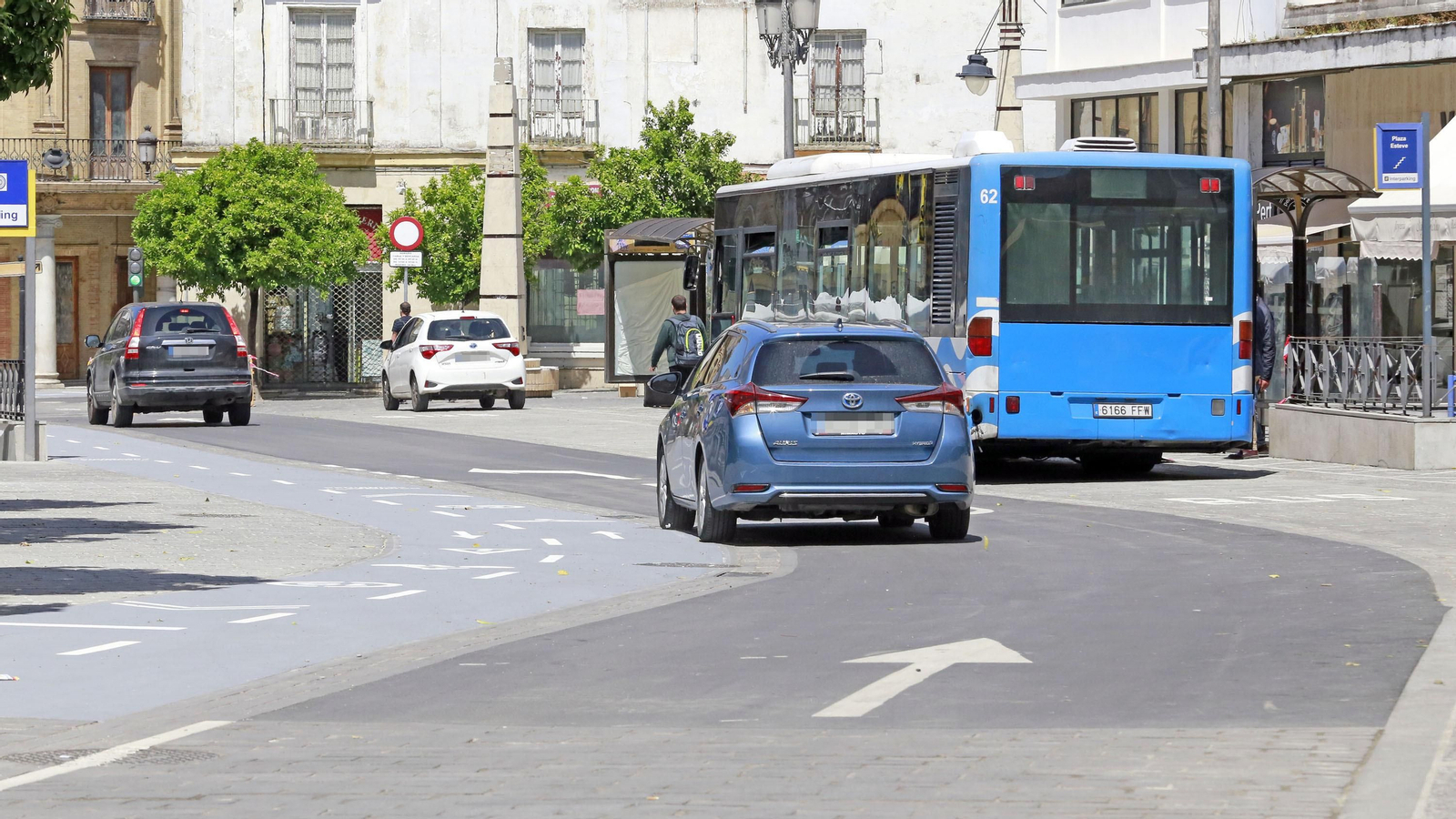Imágenes de la apertura al tráfico de las calles Corredera, plaza Esteve, Santa María y Cerrón.