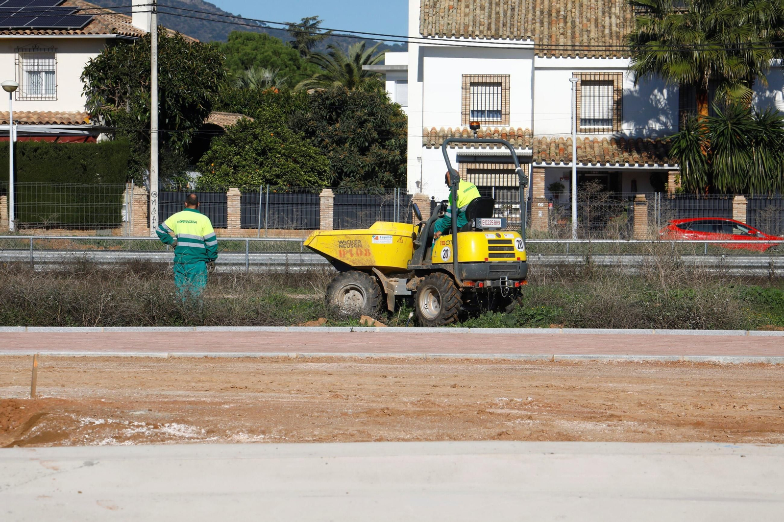 Así avanzan las obras del nuevo parque de la Arruzafilla, en imágenes