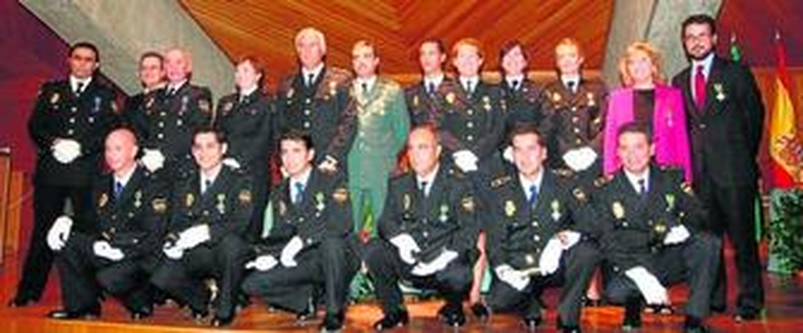 Misa de la Policía Nacional, celebrada ayer en la catedral de La Merced de Huelva.
