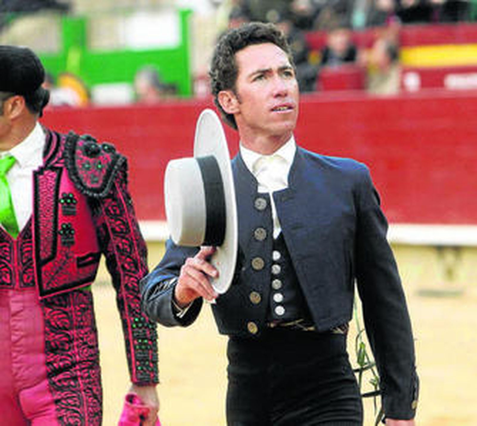 Leonardo Hernández, en la vuelta al ruedo tras su actuación.