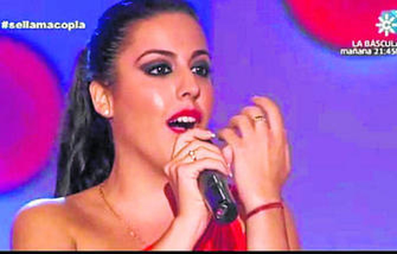 Un momento de la actuación de Rocío González, la noche del sábado en Se llama Copla.