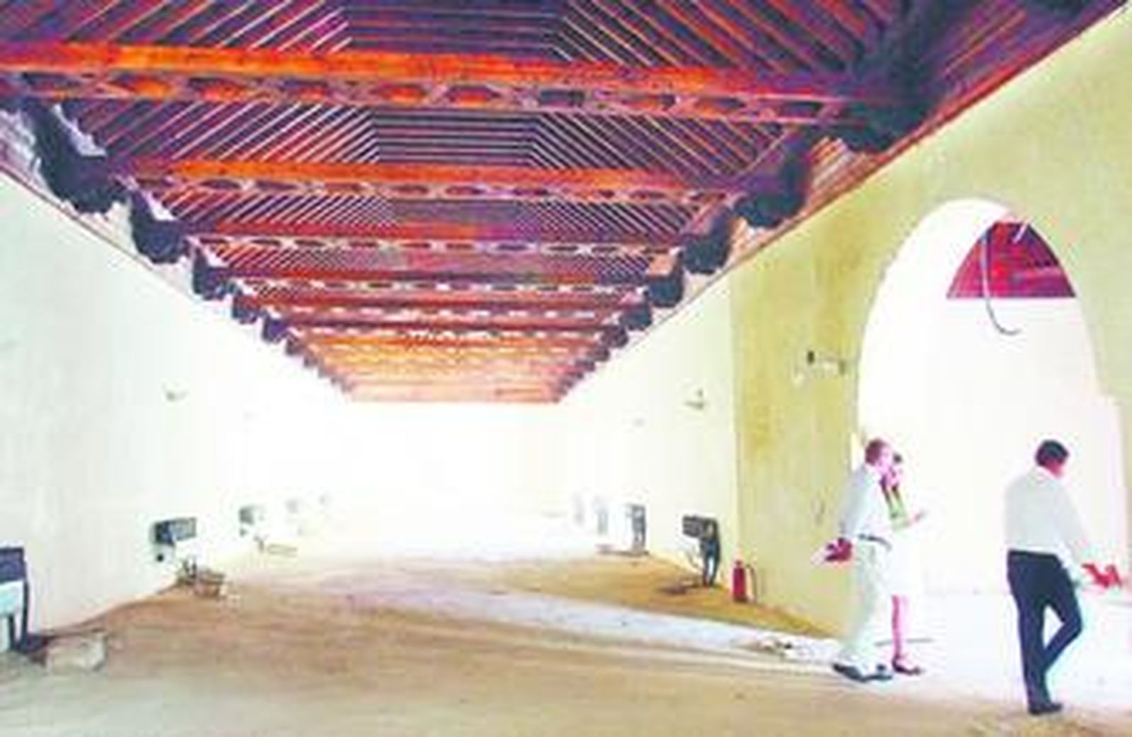 Una de las estancias del convento de Santa Clara ya restauradas por la Gerencia de Urbanismo.