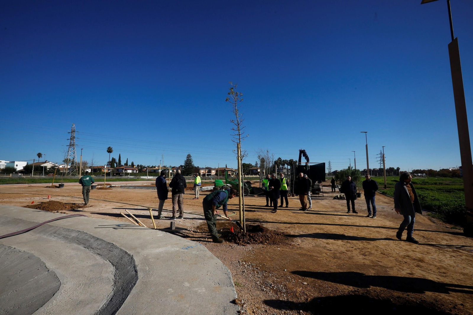 Así avanzan las obras del nuevo parque de la Arruzafilla, en imágenes