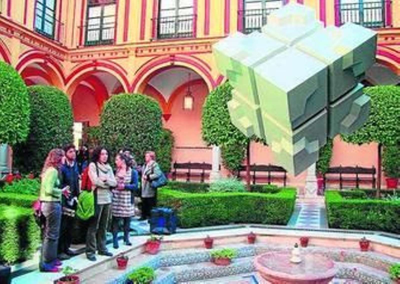 El proyecto 'The Box' interactuaba con el público en Emasesa.