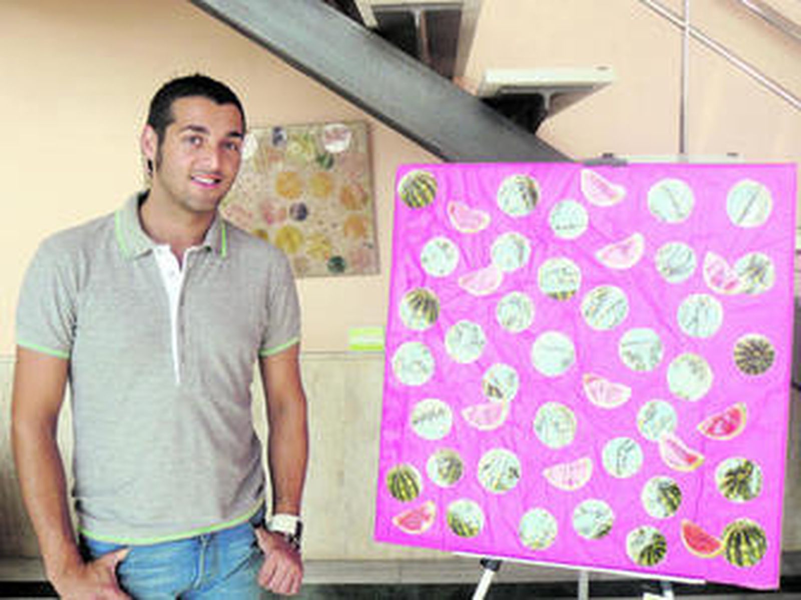 El plástico de invernadero hecho arte