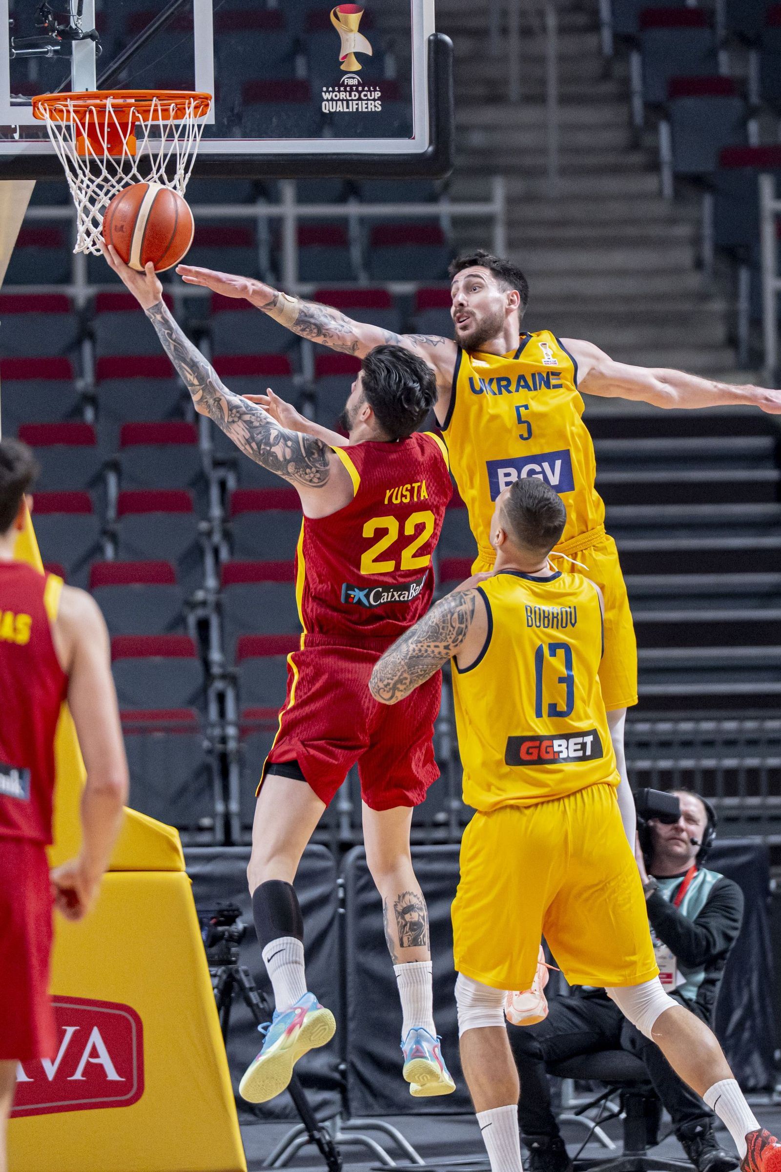 Las mejores fotos del Ucrania-España de baloncesto