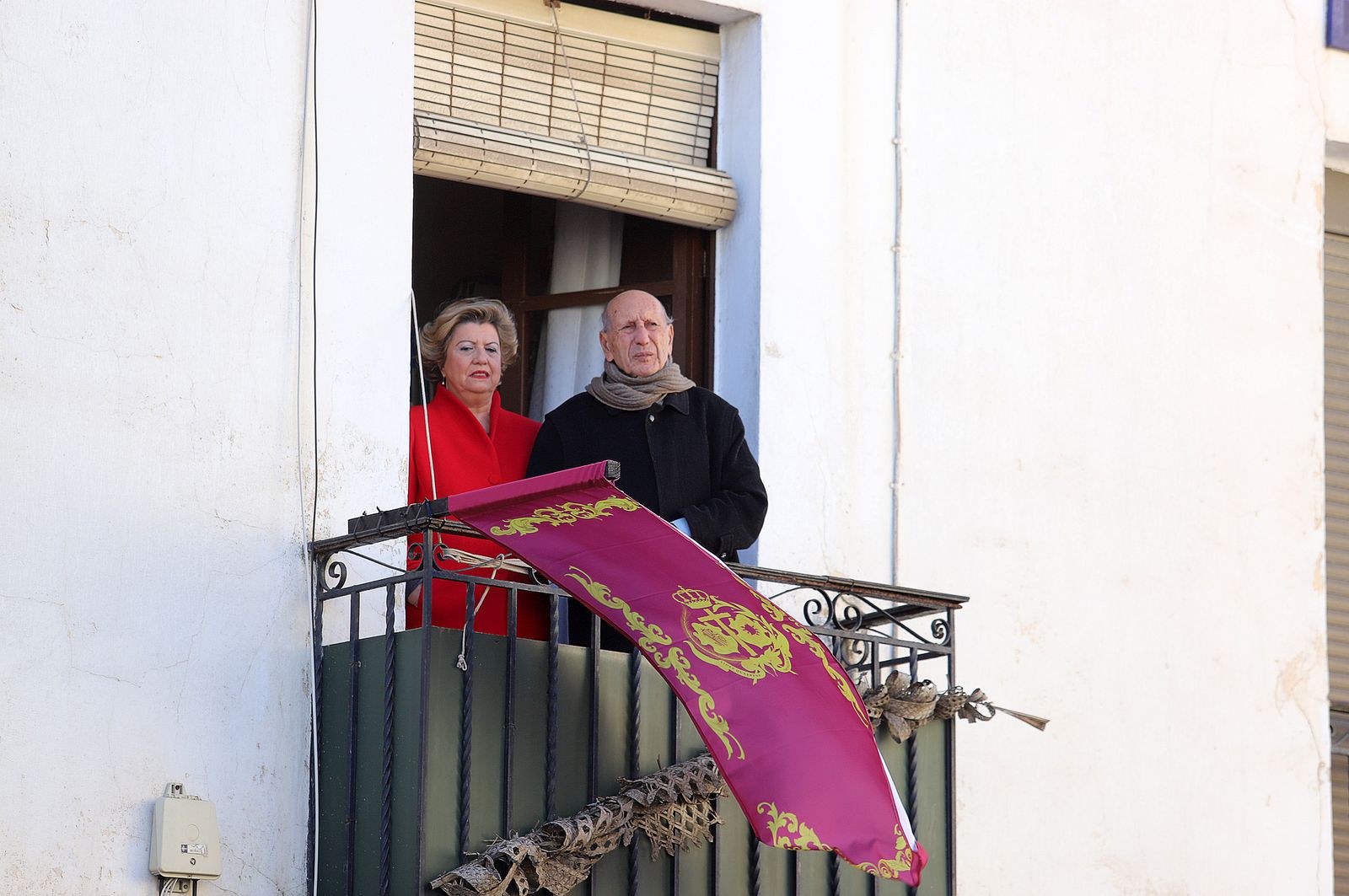 Imágenes del ambiente en la procesión de San Sebastián