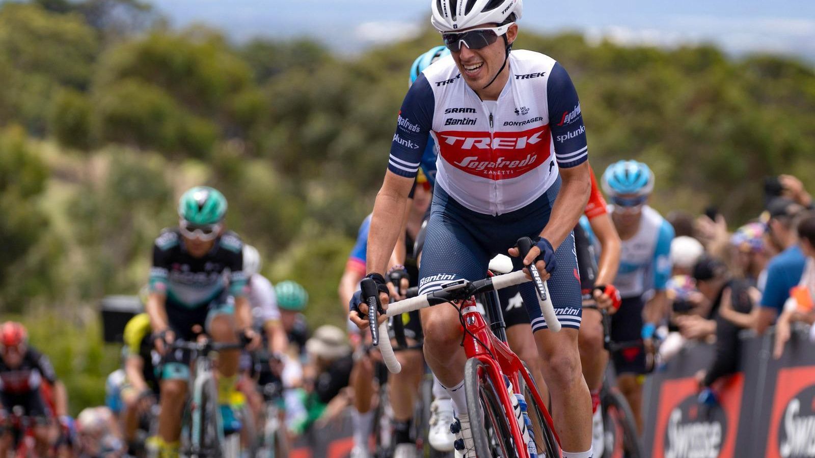 El ciclista sevillano, durante la carrera disputada en tierras australianas.
