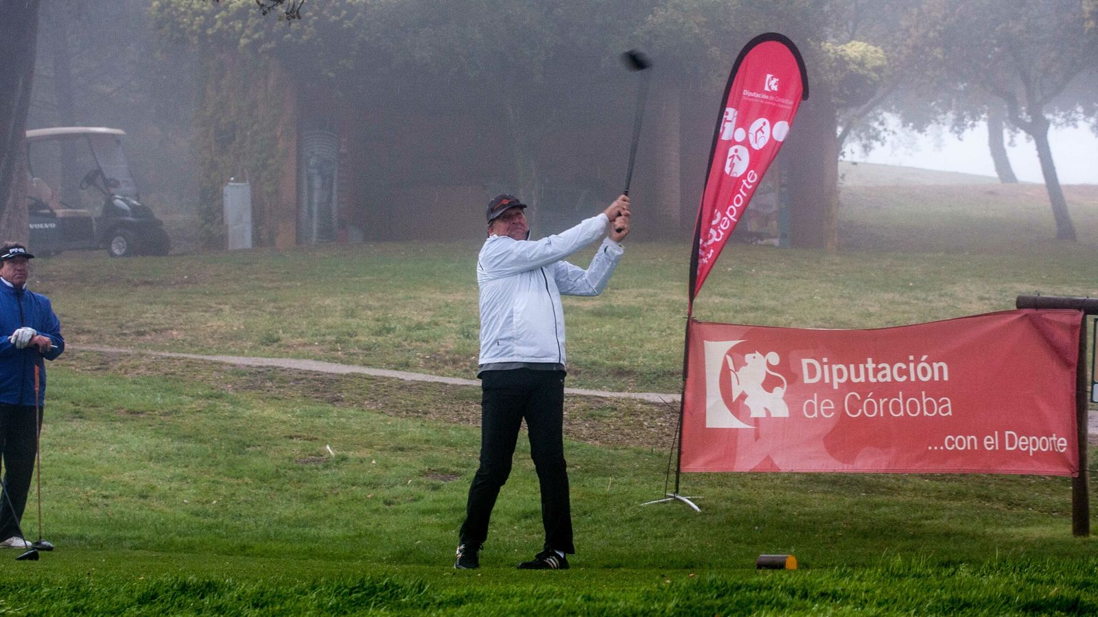 Bernd Schuster, en la salida del hoyo 8.
