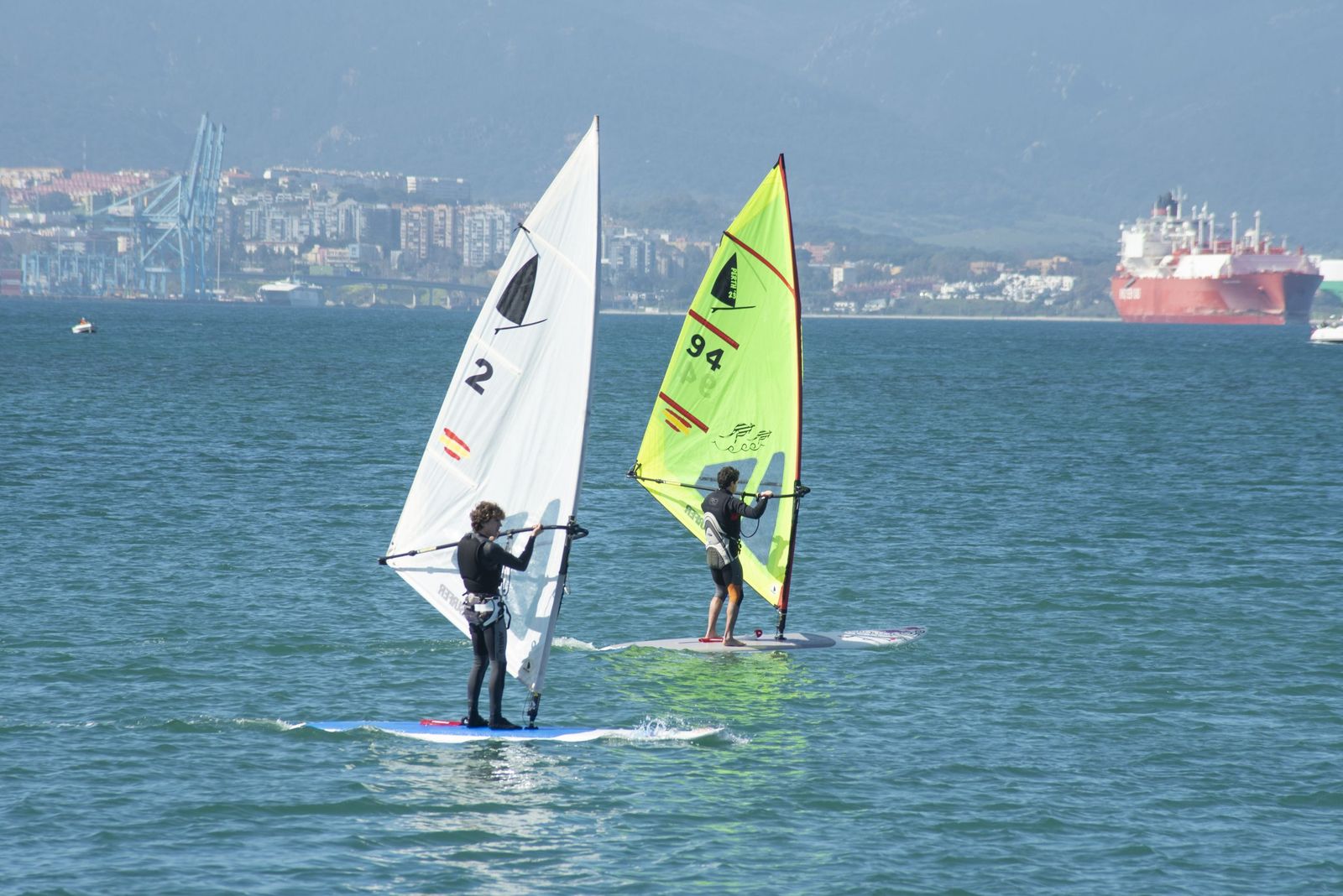 Las fotos de la primera jornada opa de Andalucía de la clase Windsurfer, en La Línea