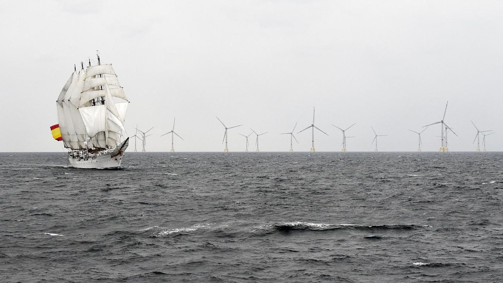 Juan Sebastián de Elcano, en el parque Wikinger de Iberdrola.