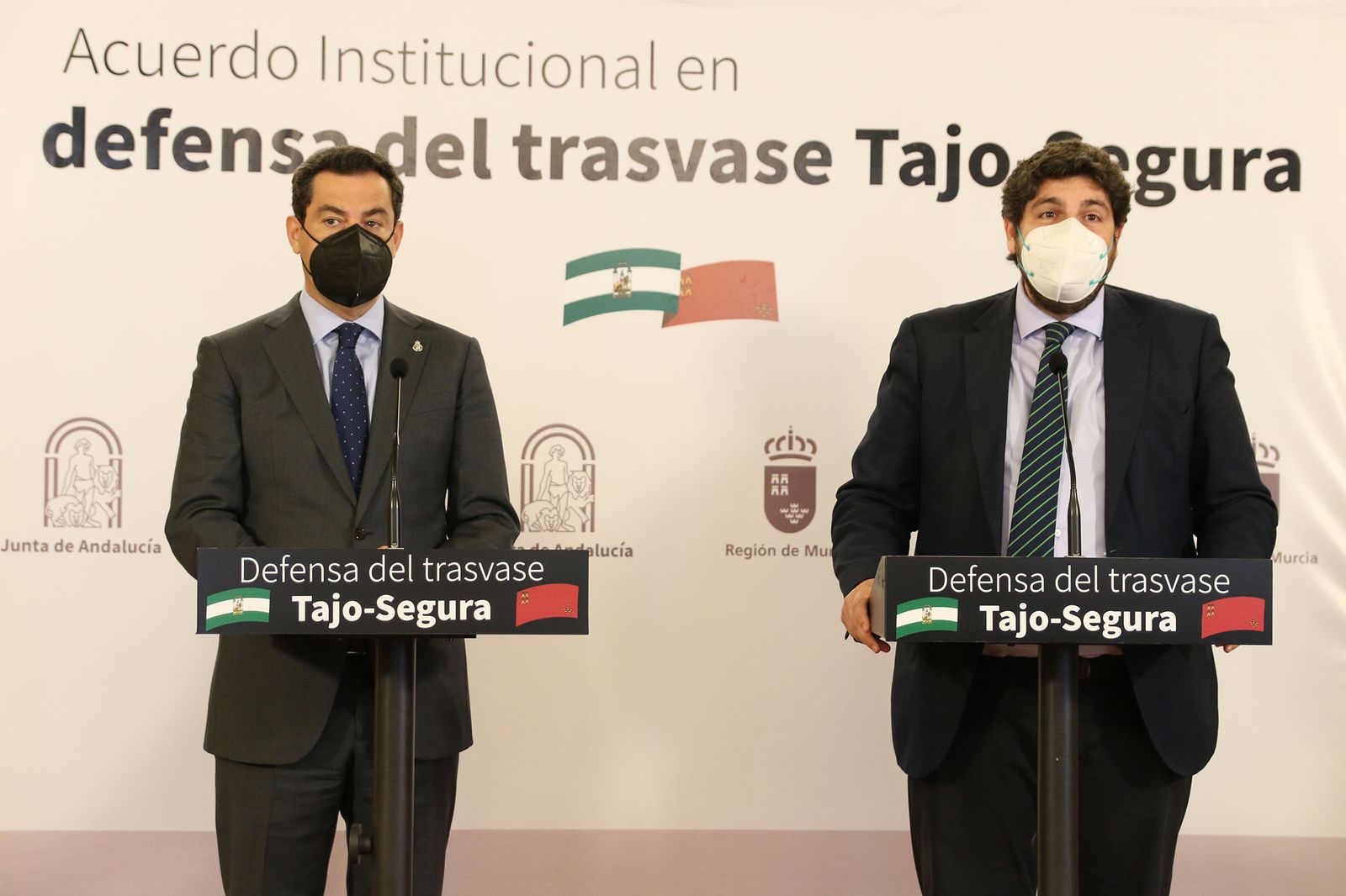 Fotogalería del acuerdo entre Andalucía y Murcia para la defensa del Trasvase Tajo-Segura